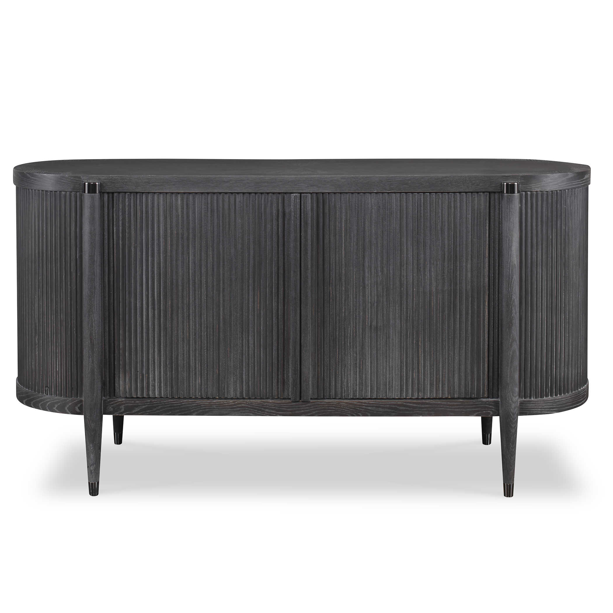 Tambour Cabinet - Black Ceruse by Uttermost