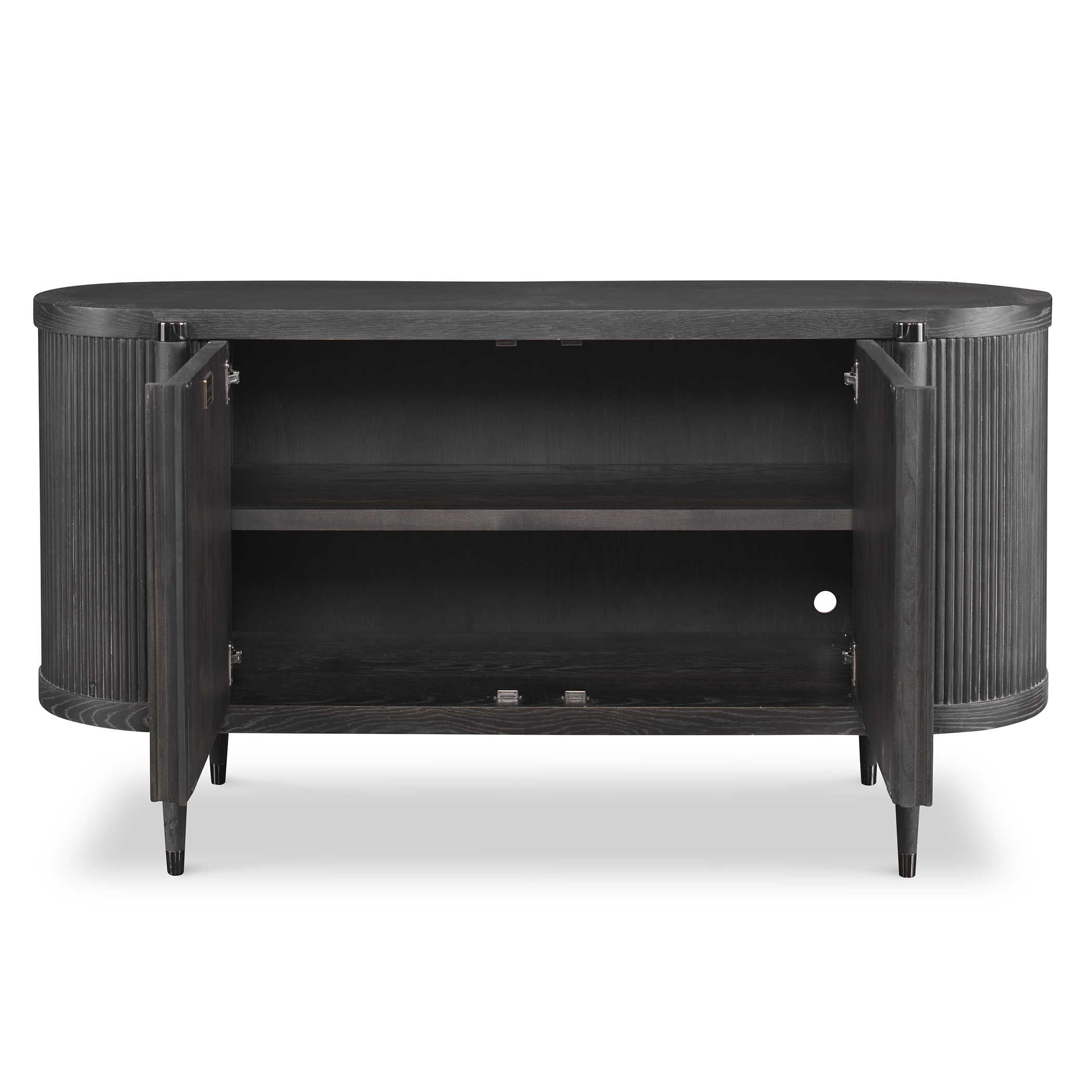 Tambour Cabinet - Black Ceruse by Uttermost
