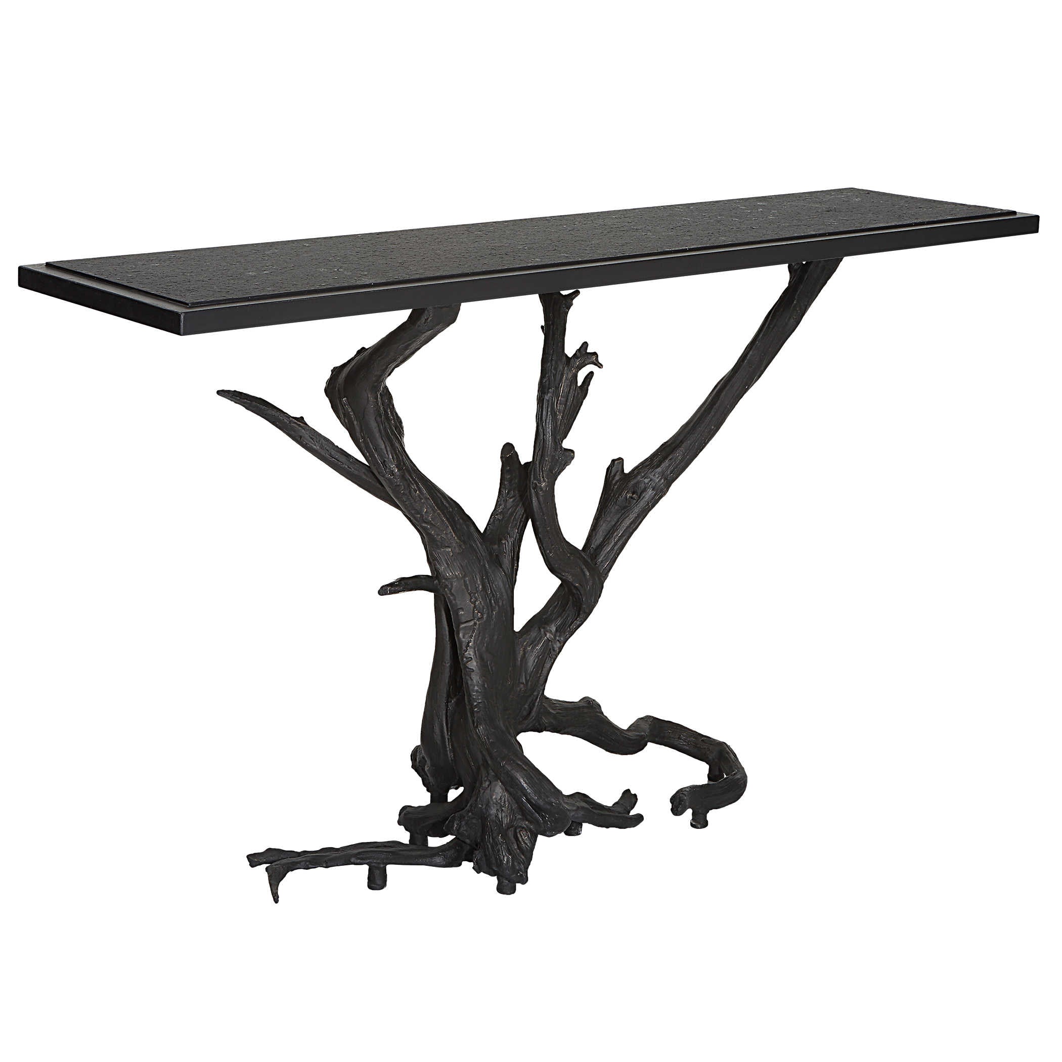 Big Sur Console Table - Bronze/Black by Uttermost