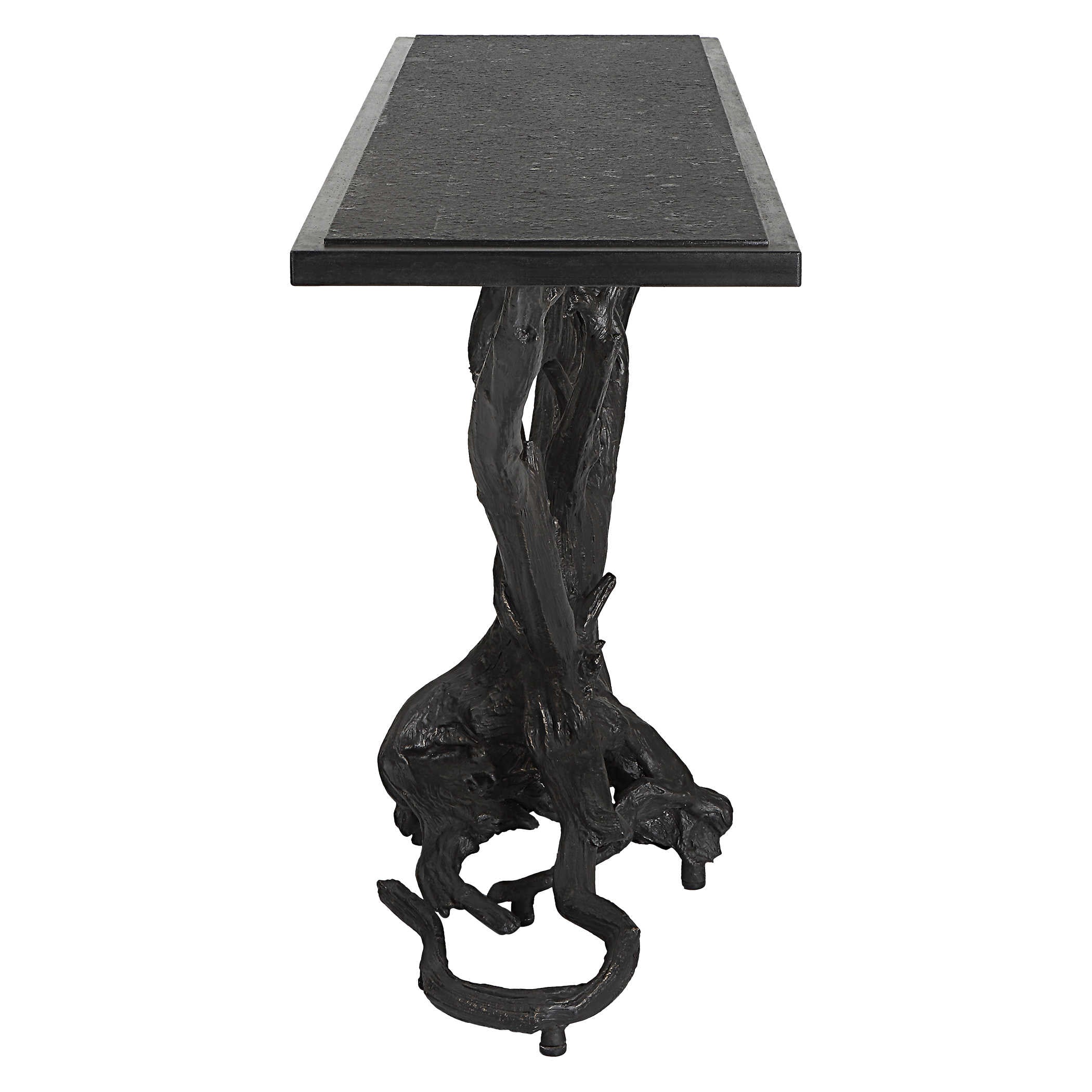 Big Sur Console Table - Bronze/Black by Uttermost