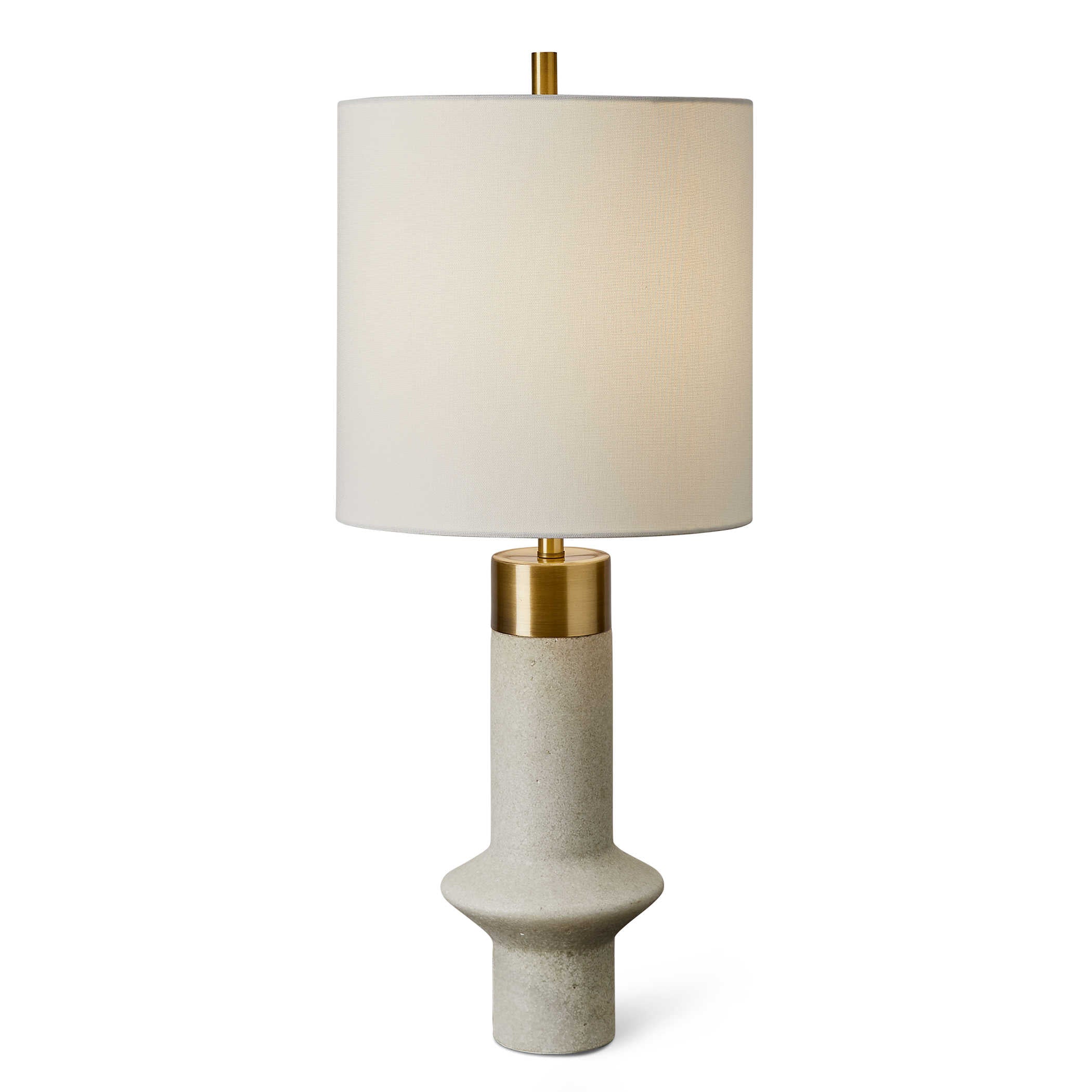 Edge Table Lamp - White by Uttermost