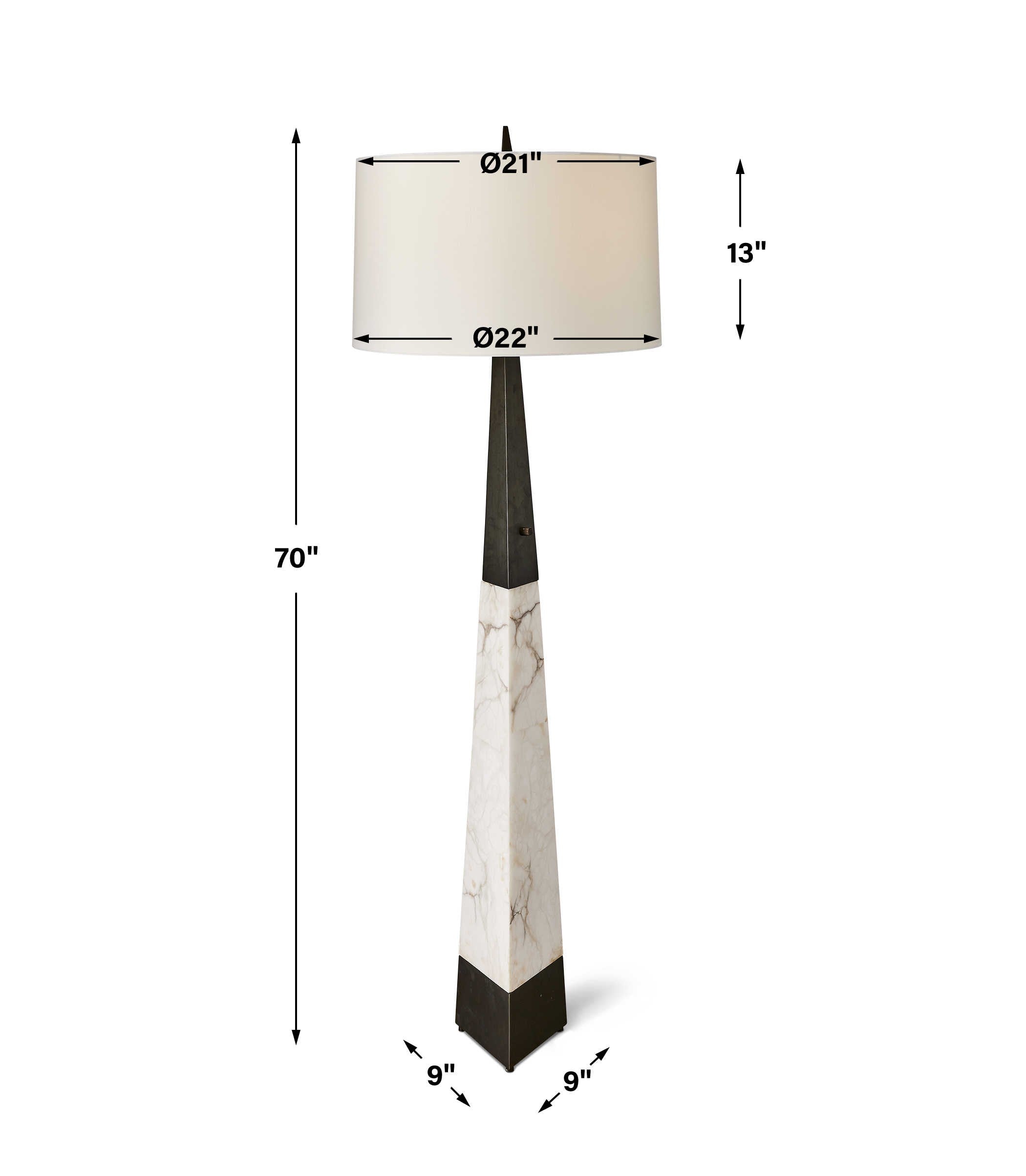 Trian Floor Lamp by Uttermost