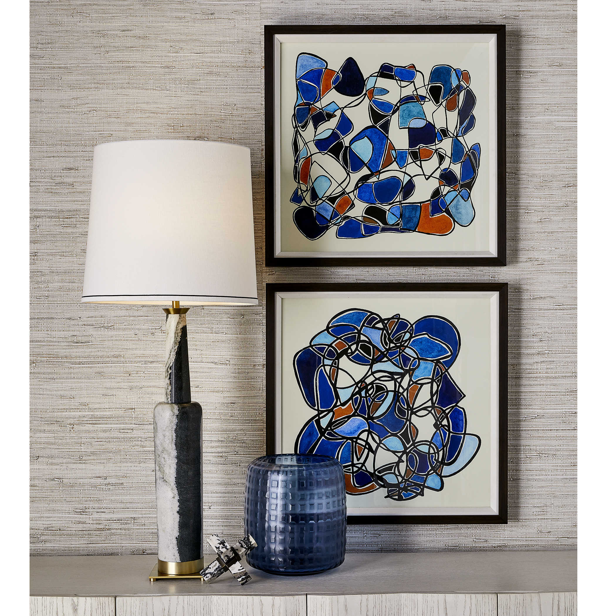 Statuesque Table Lamp - Panda Marble by Uttermost