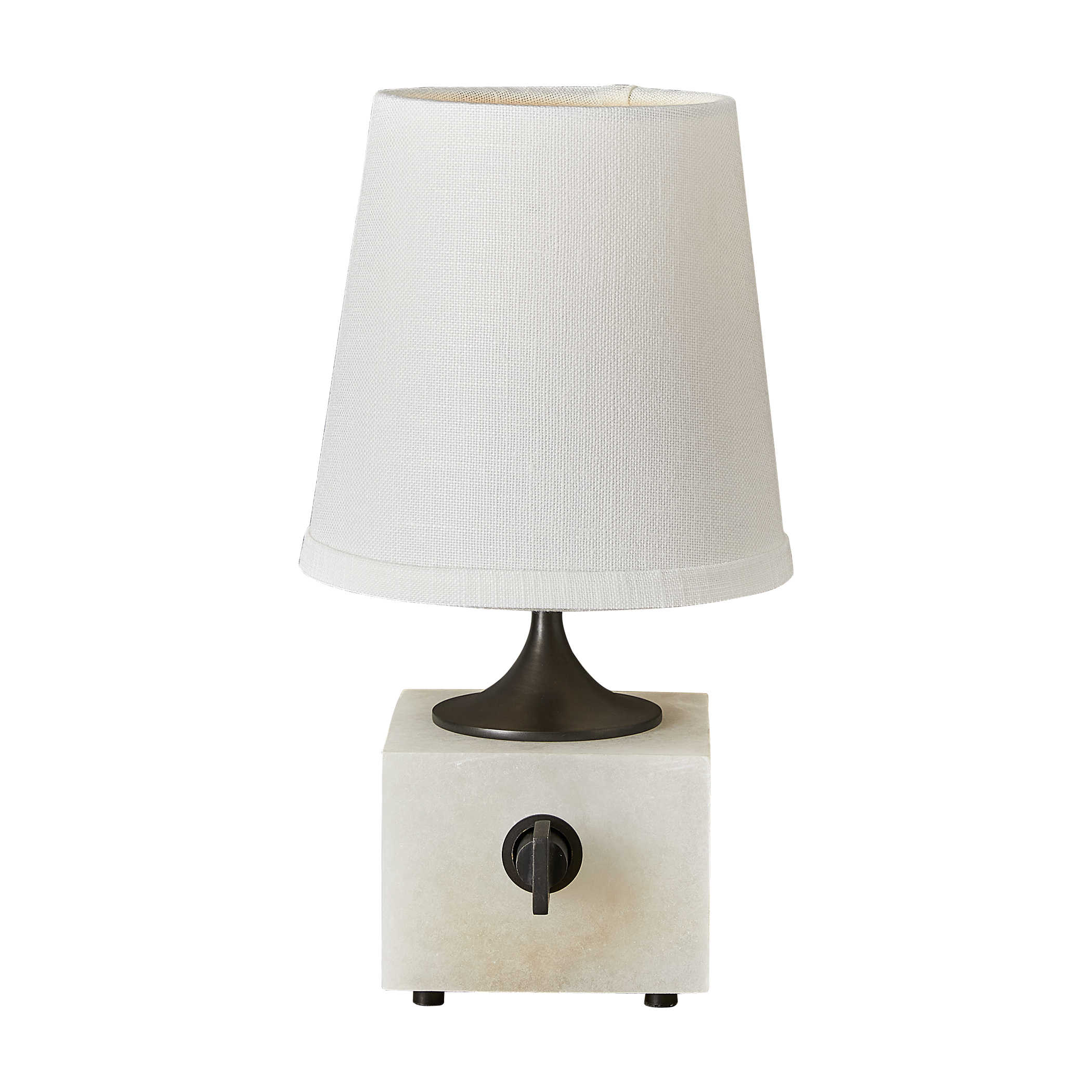 Blockhead Mini Lamp in Bronze by Uttermost
