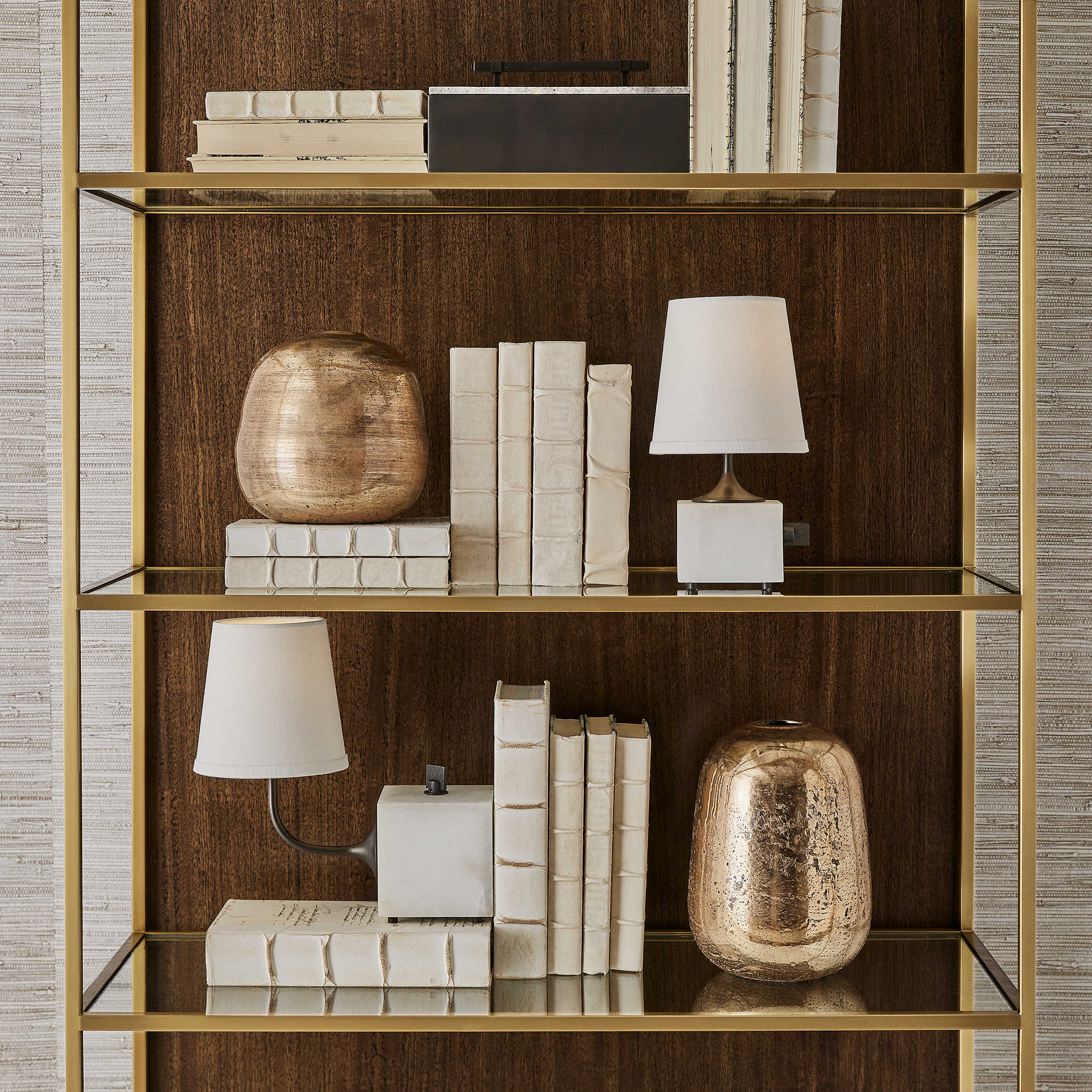Blockhead Mini Lamp in Bronze by Uttermost