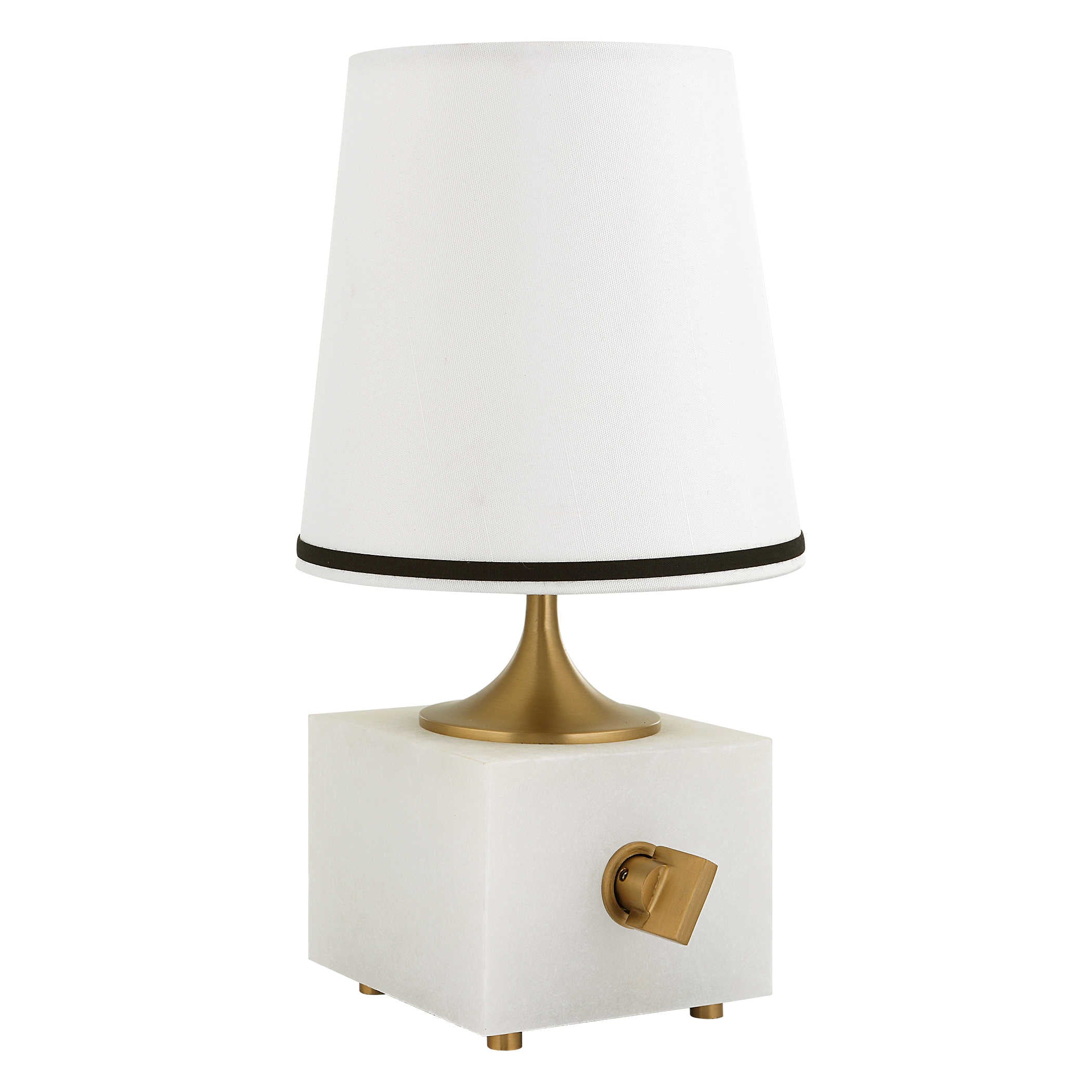 Blockhead Mini Lamp - Satin Brass by Uttermost