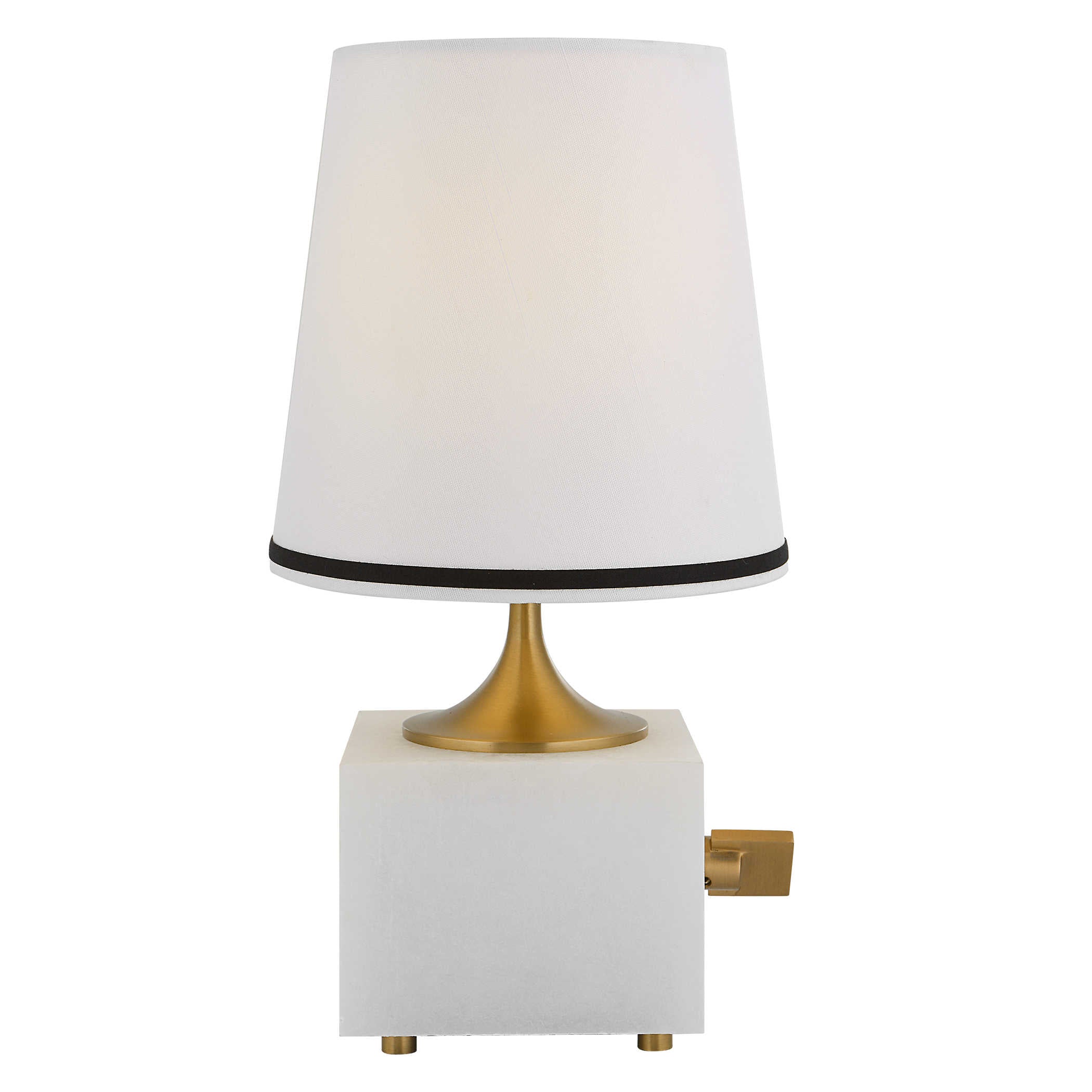 Blockhead Mini Lamp - Satin Brass by Uttermost