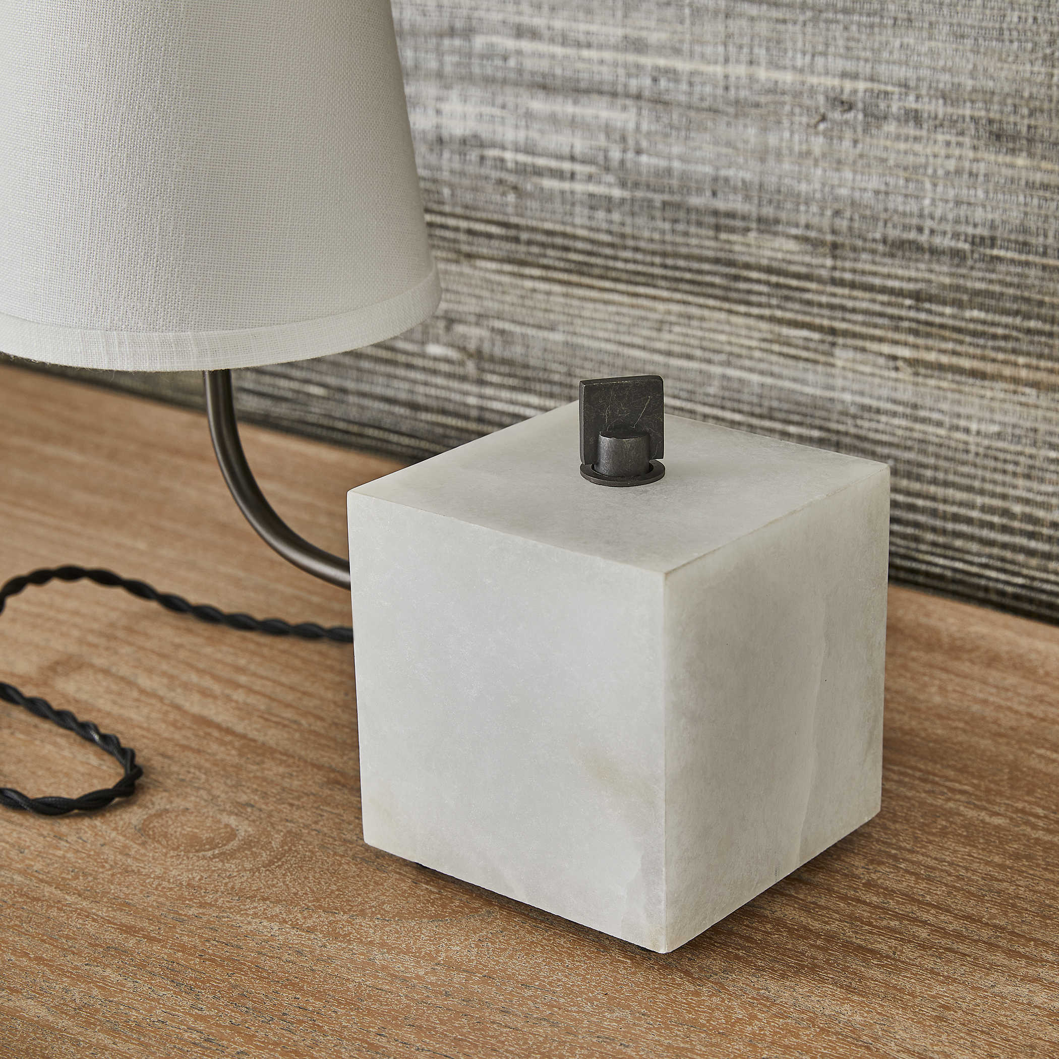 Blockhead Gooseneck Mini Lamp in Bronze by Uttermost