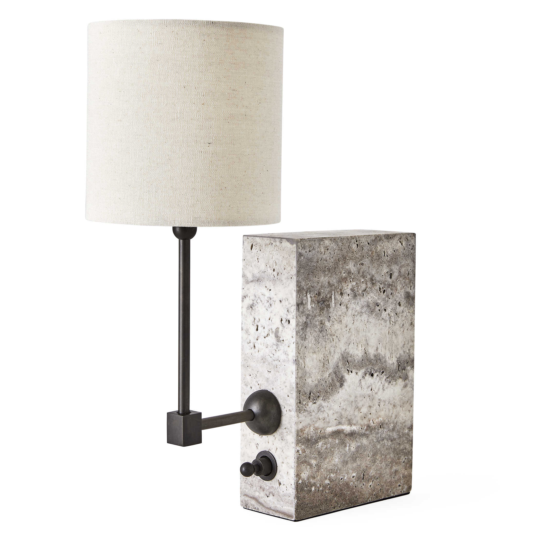 On a Shelf Mini Lamp in Travertine by Uttermost