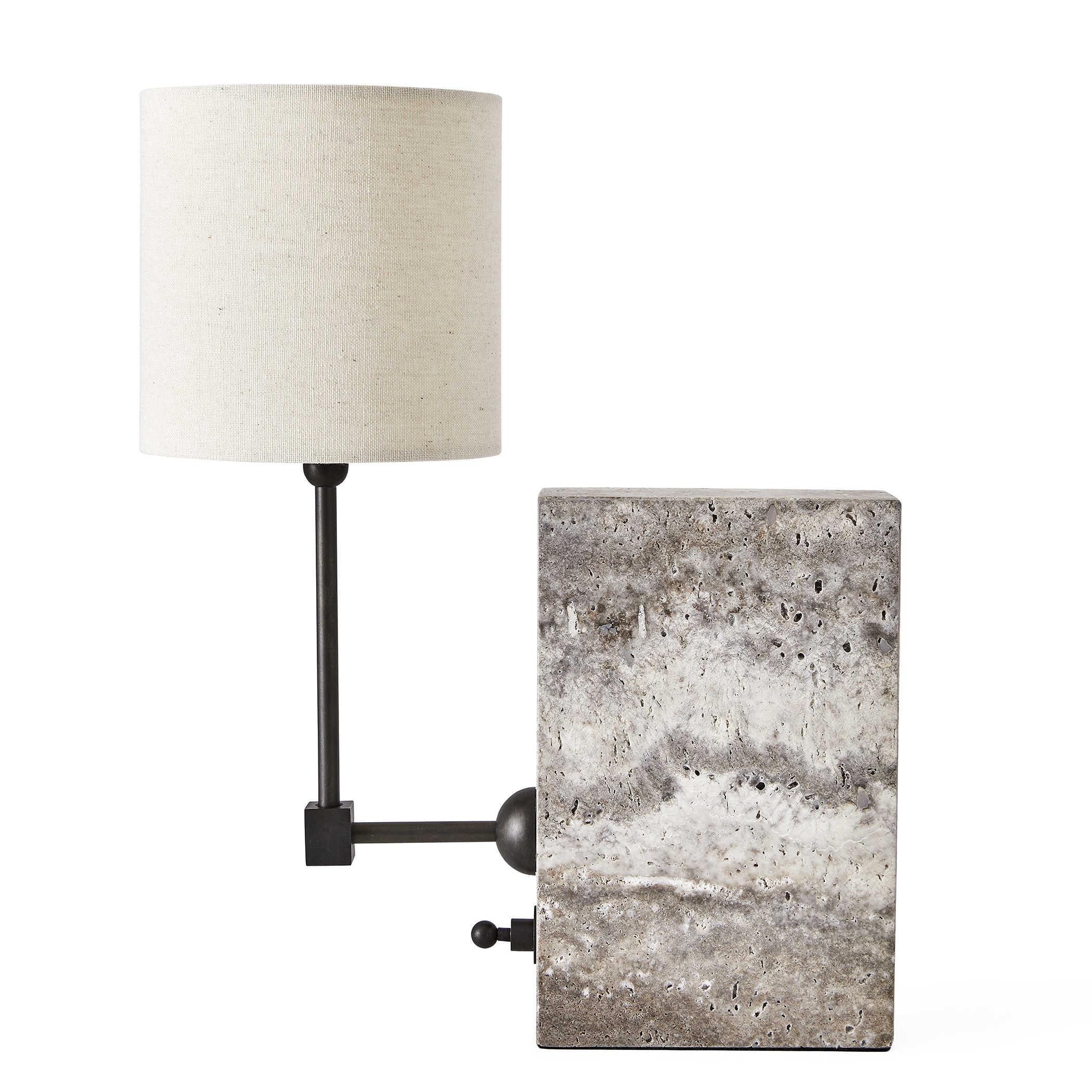On a Shelf Mini Lamp in Travertine by Uttermost