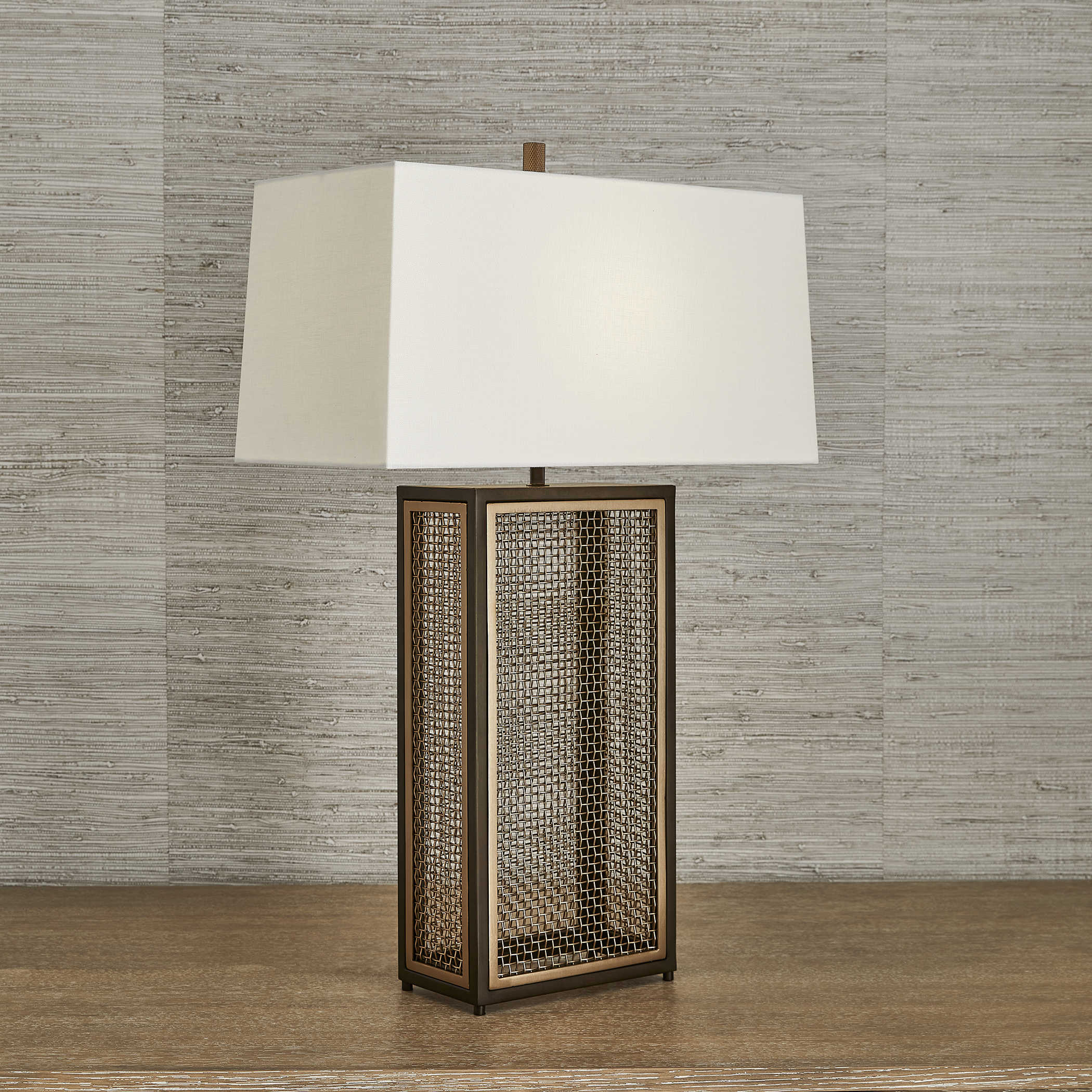 It's a Mesh Table Lamp by Uttermost