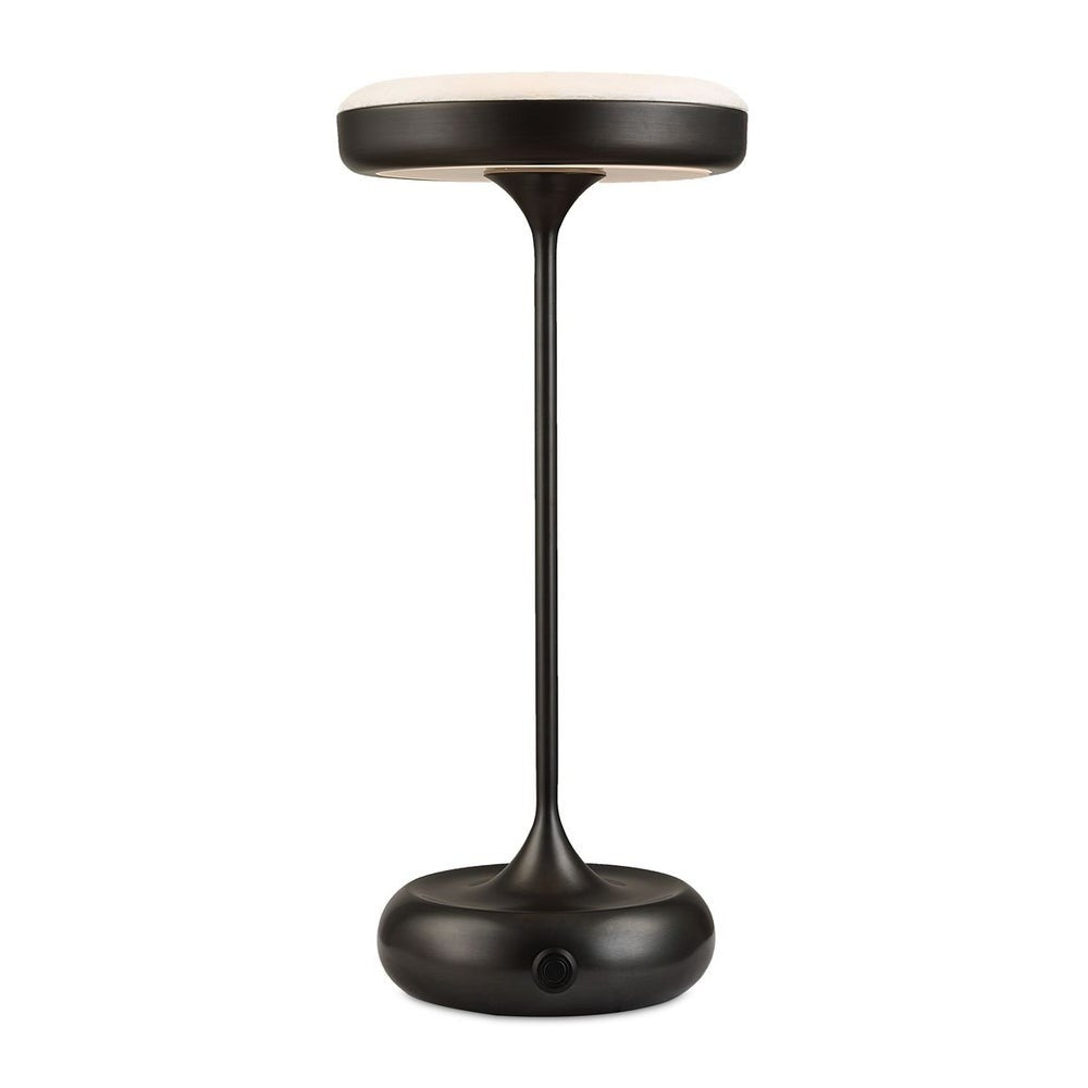 Flat Top Rechargeable Mini Lamp in Bronze by Uttermost