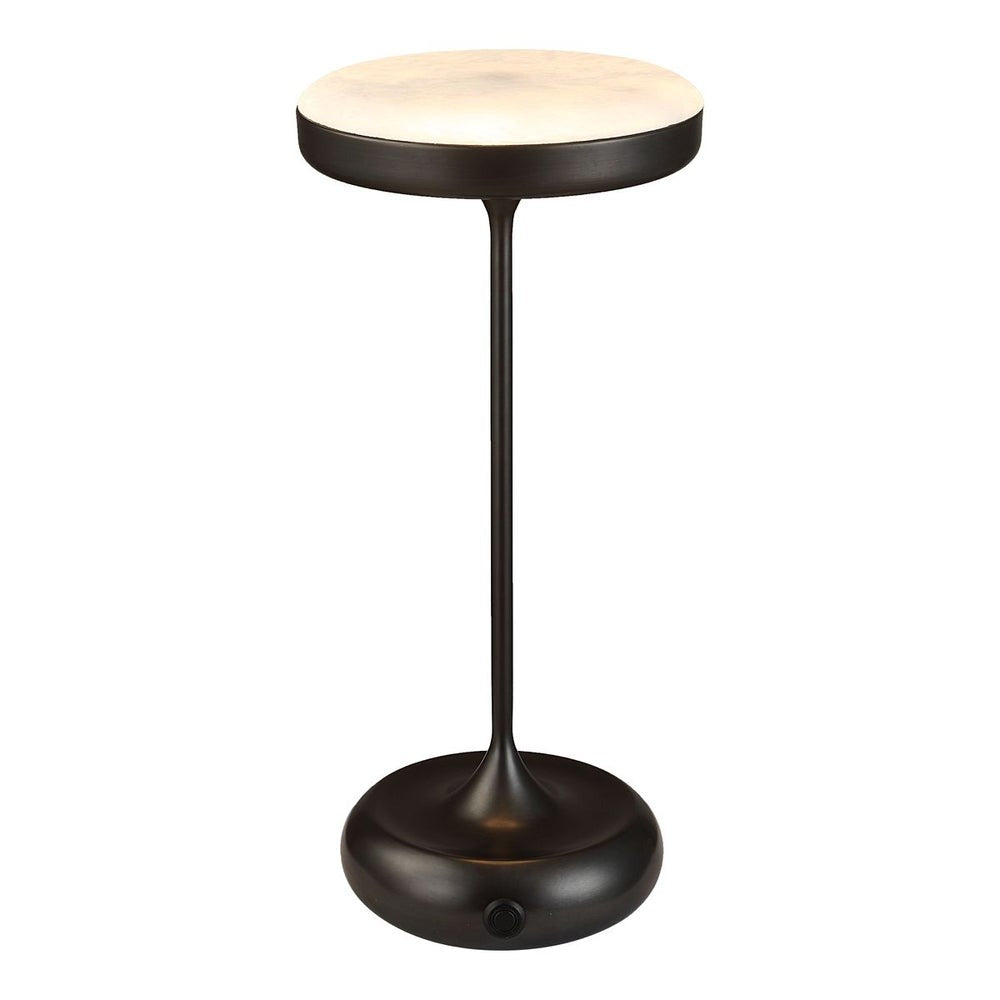 Flat Top Rechargeable Mini Lamp in Bronze by Uttermost