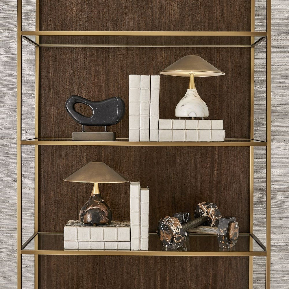 Kiss Rechargeable Mini Lamp in Arabescato Marble by Uttermost