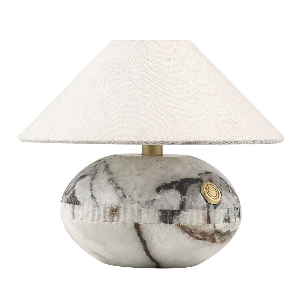 Curling Stone Rechargeable Mini Lamp by Uttermost