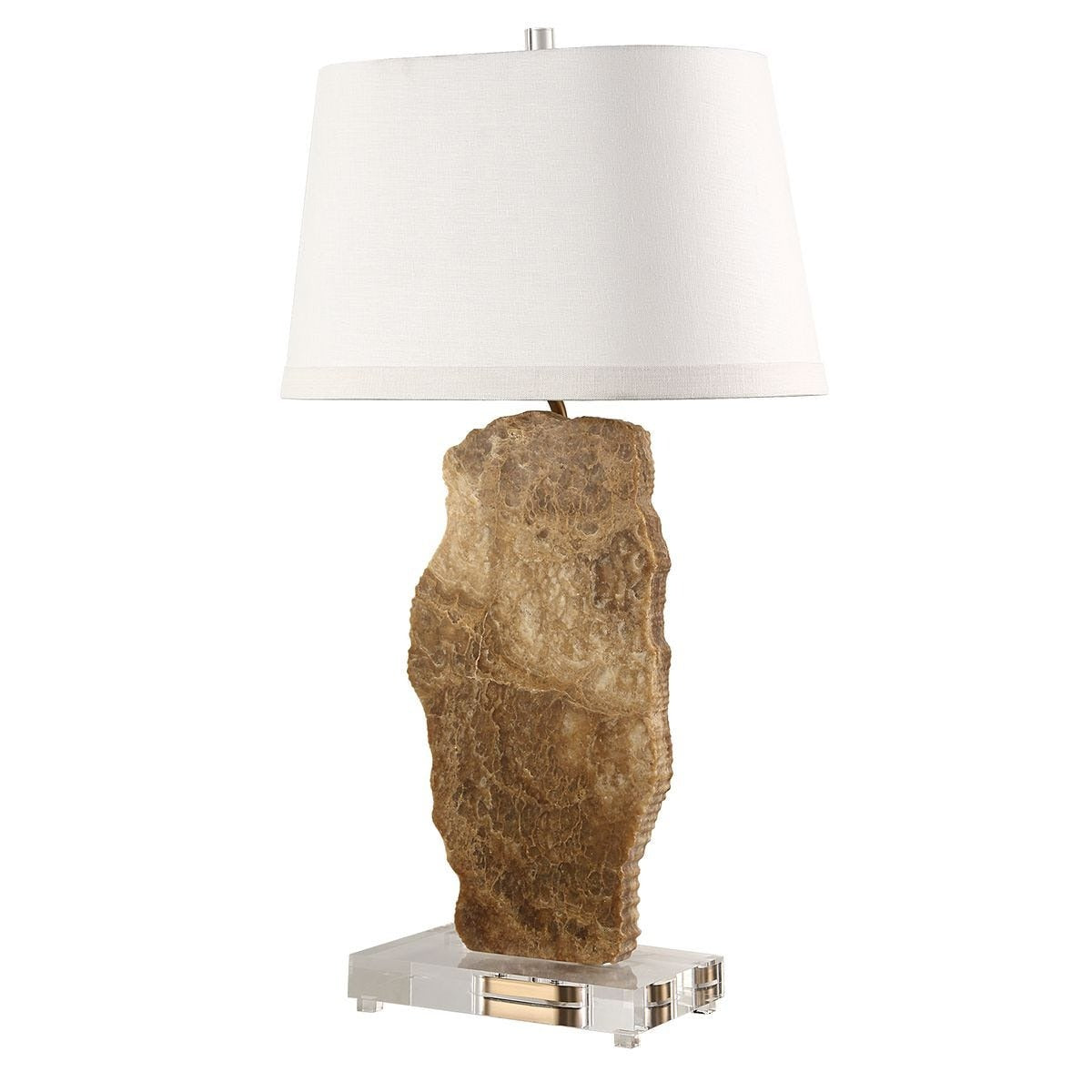 Slice Table Lamp - Latte Onyx by Uttermost