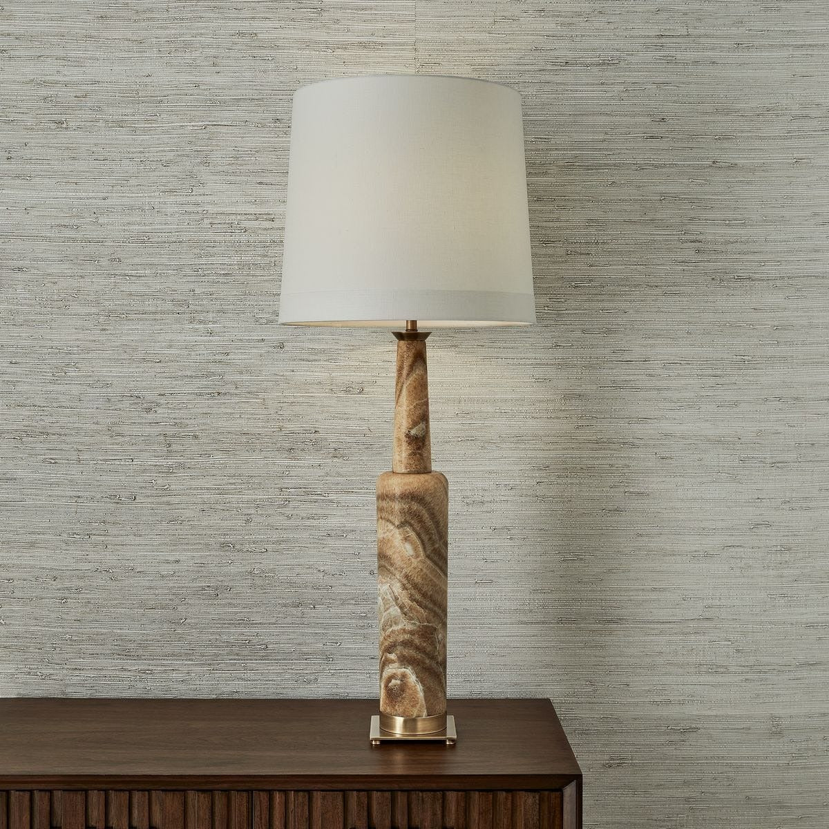 Statuesque Table Lamp - Latte Onyx by Uttermost