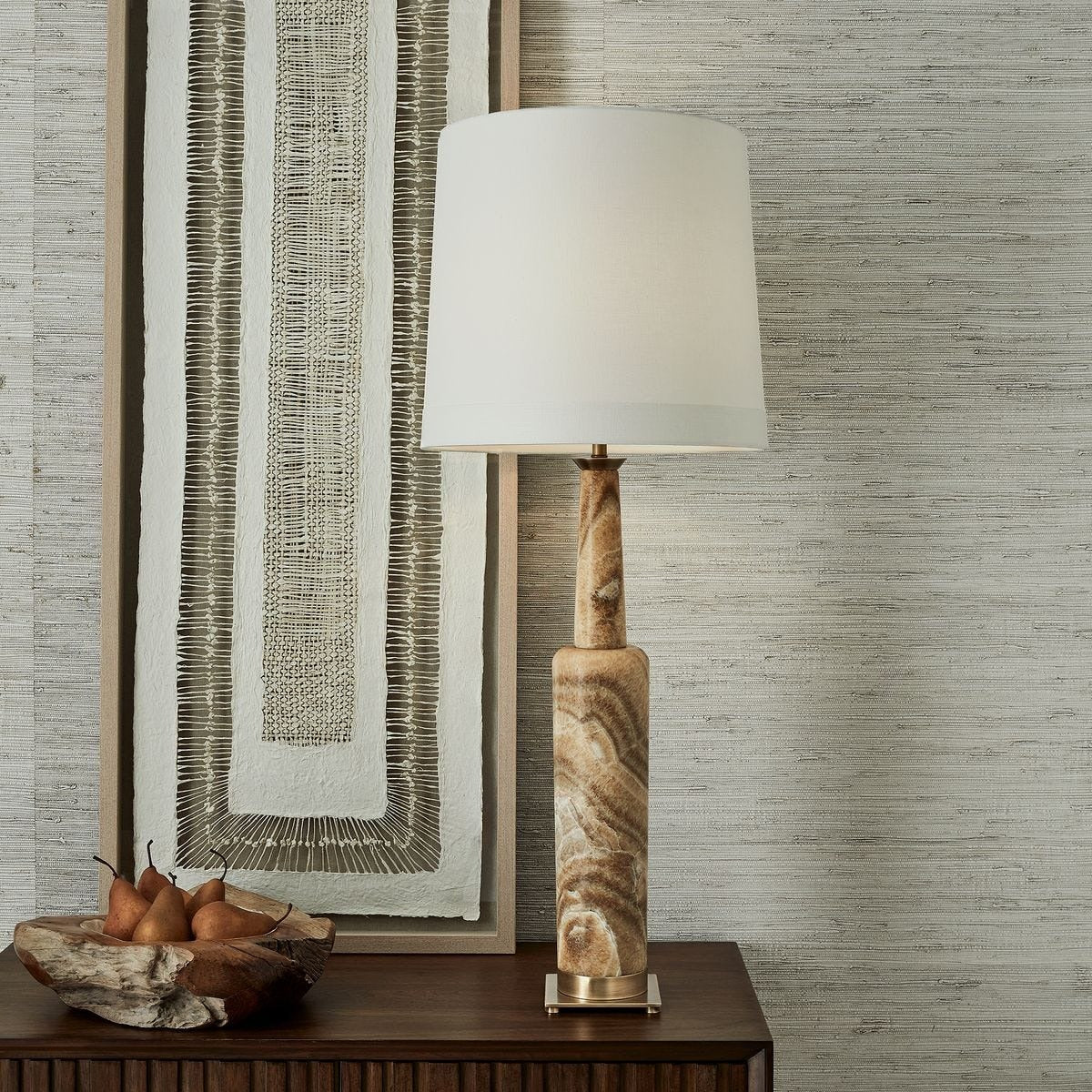Statuesque Table Lamp - Latte Onyx by Uttermost