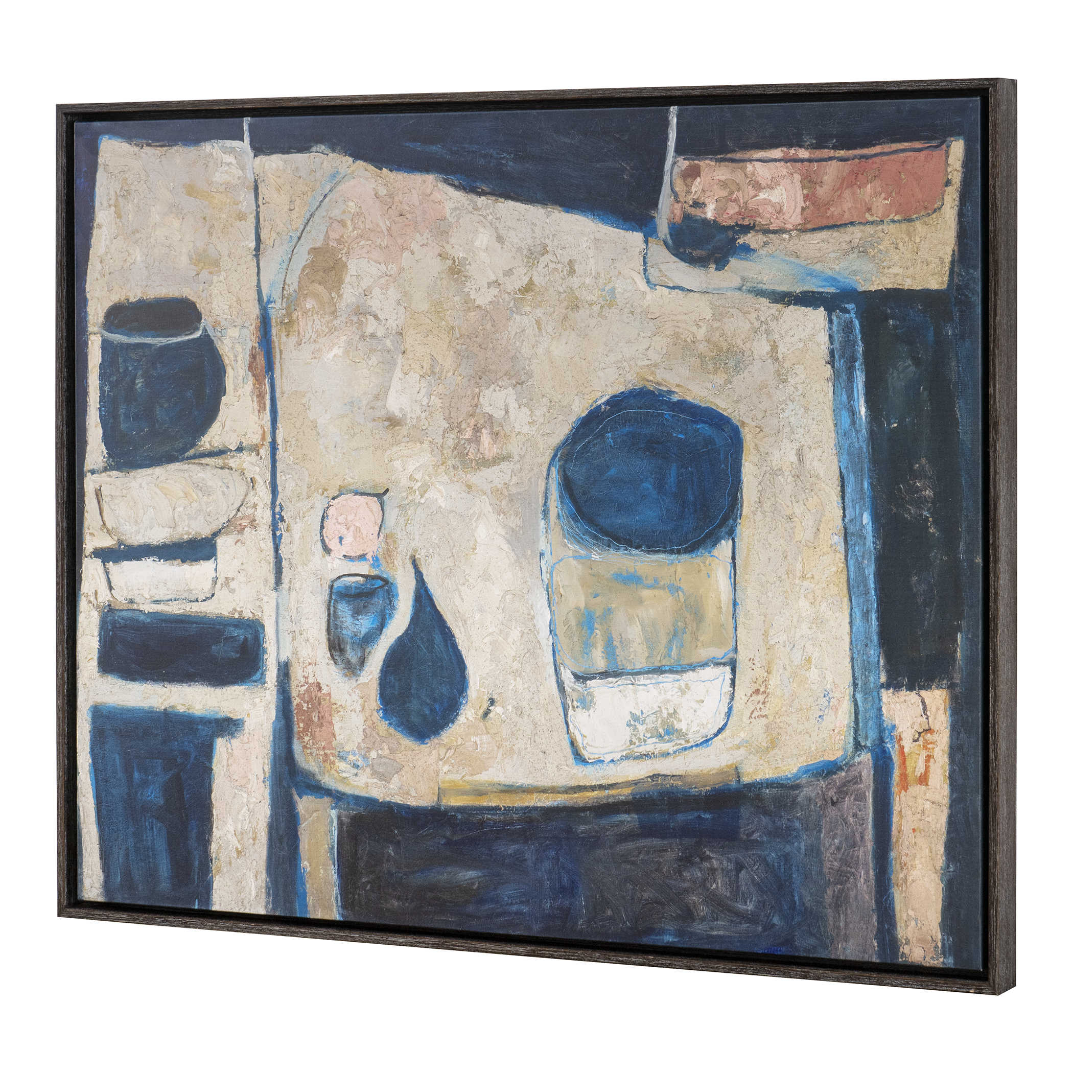 Blue Tableau Framed Canvas by Uttermost