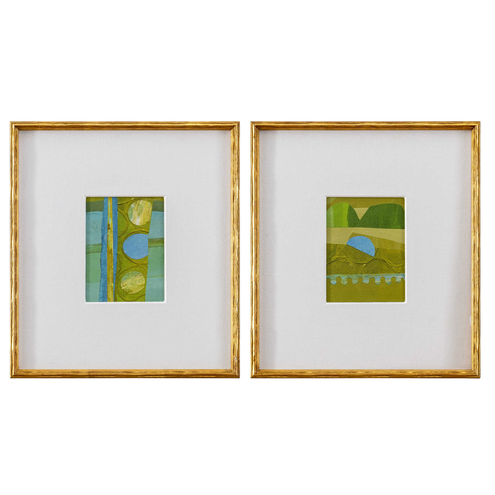 Petite Bijoux Framed Canvases - Lime - Set of 2 by Uttermost