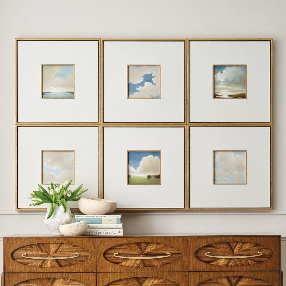 Cumulation Framed Canvases Set of 6 by Uttermost