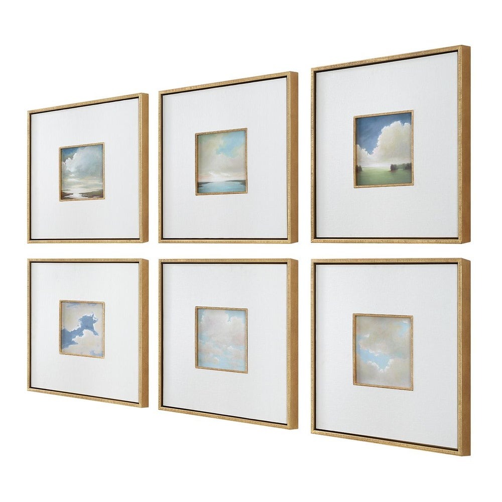 Cumulation Framed Canvases Set of 6 by Uttermost
