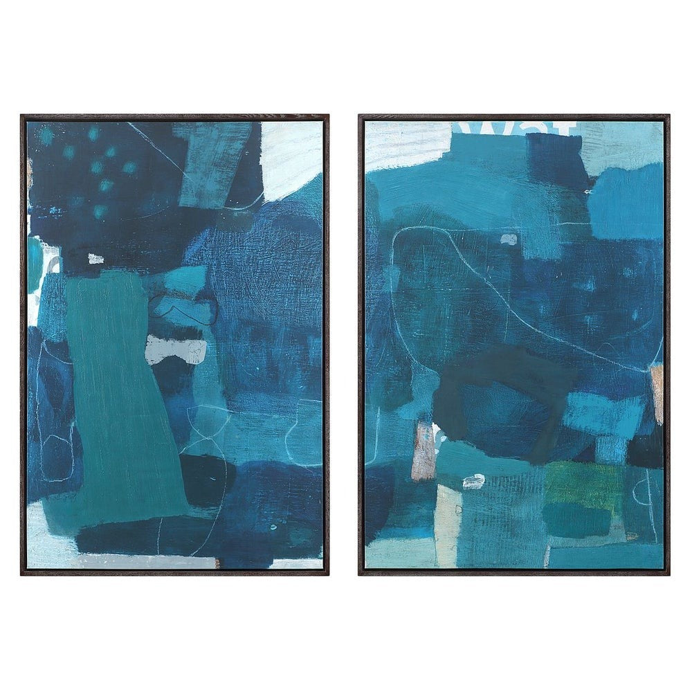 Wait Until Dusk Framed Canvas Diptych Large Set of 2 by Uttermost
