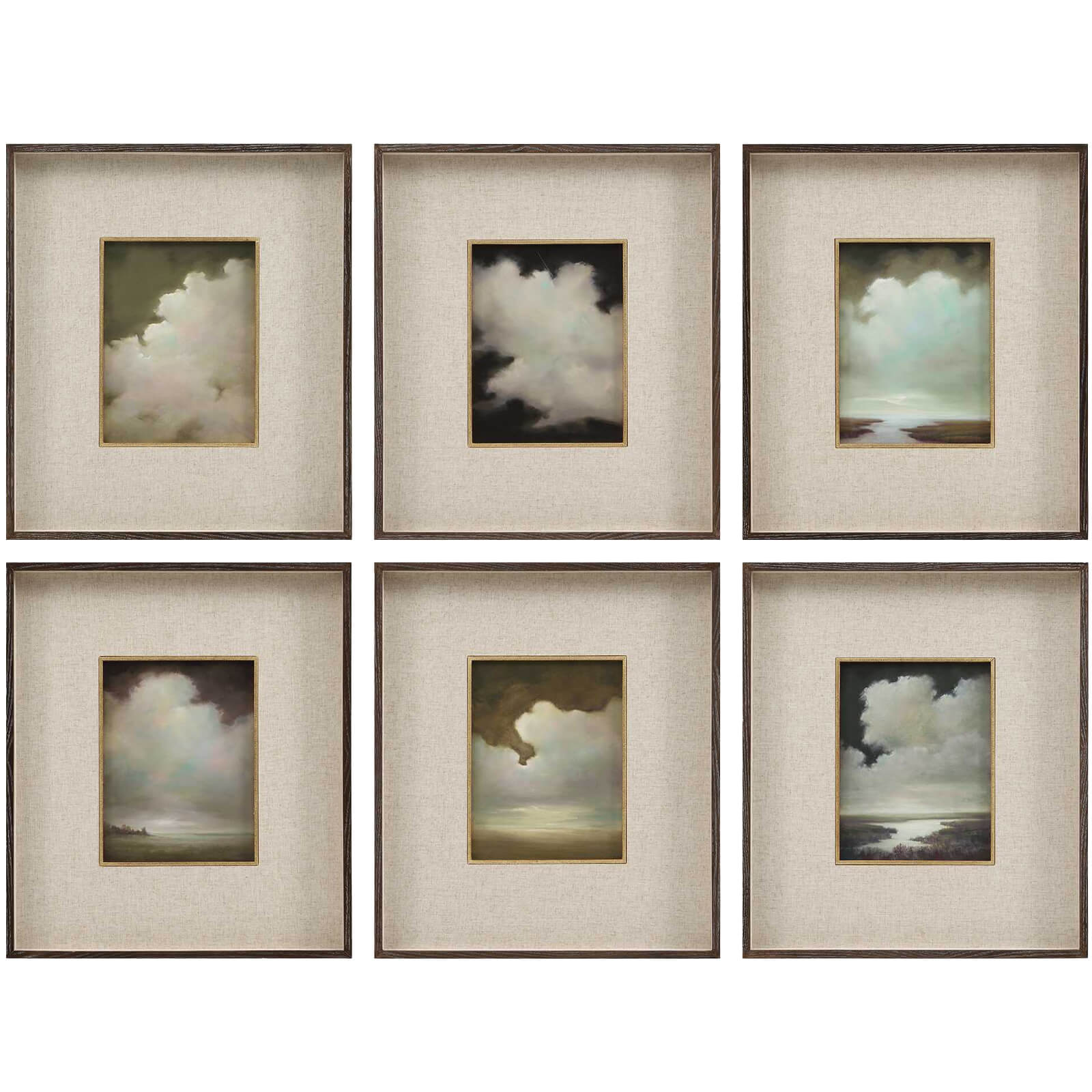 Autumn Cumulation Framed Canvases - Set of 6 by Uttermost