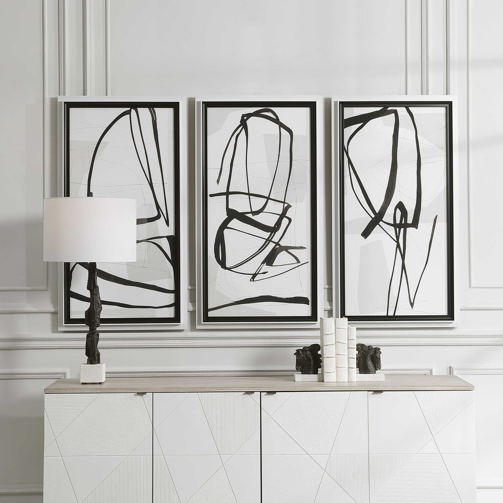 Jargon Wall Art - Set of 3 by Uttermost