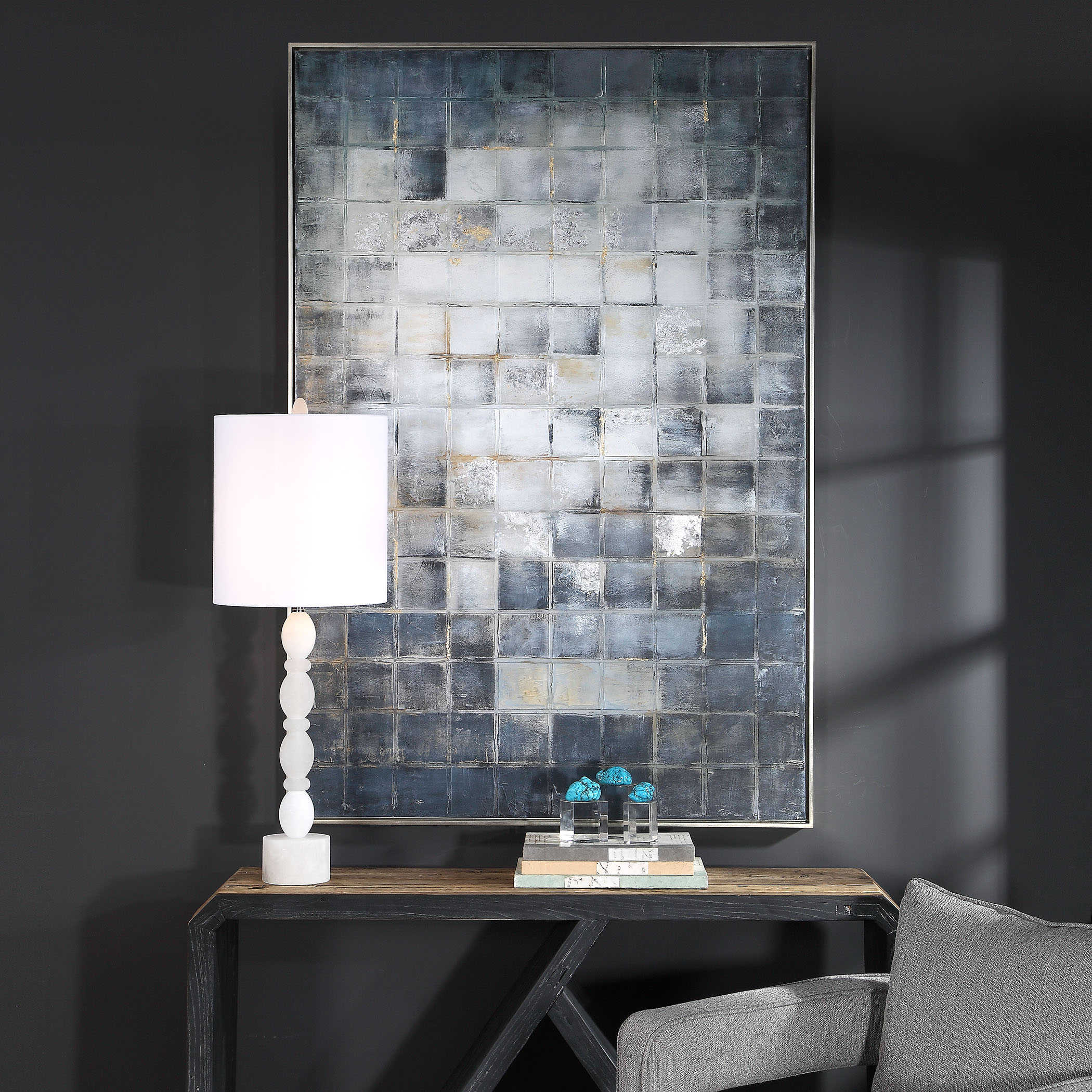 Graphs Hand Painted Canvas by Uttermost