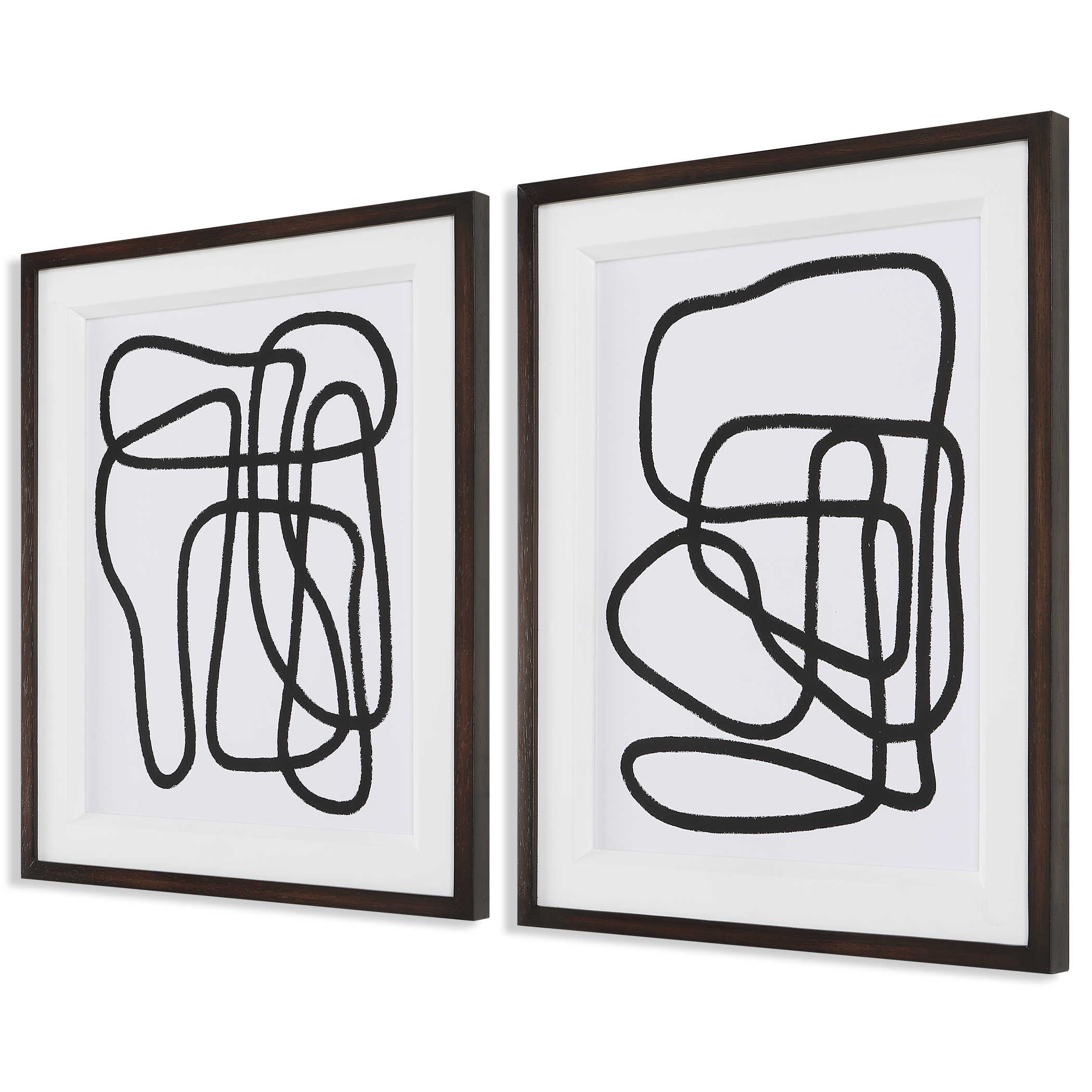 Entangle Framed Prints - Set of 2 by Uttermost