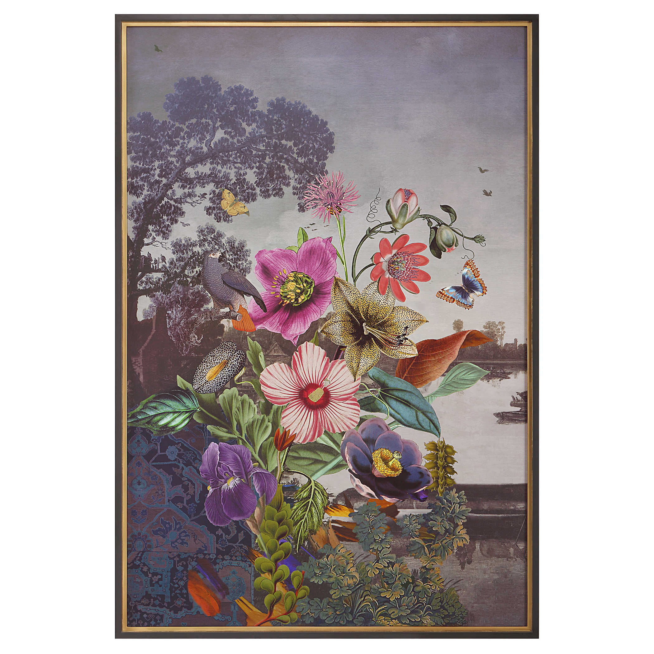 Serene Garden Fantasy Framed Print by Uttermost