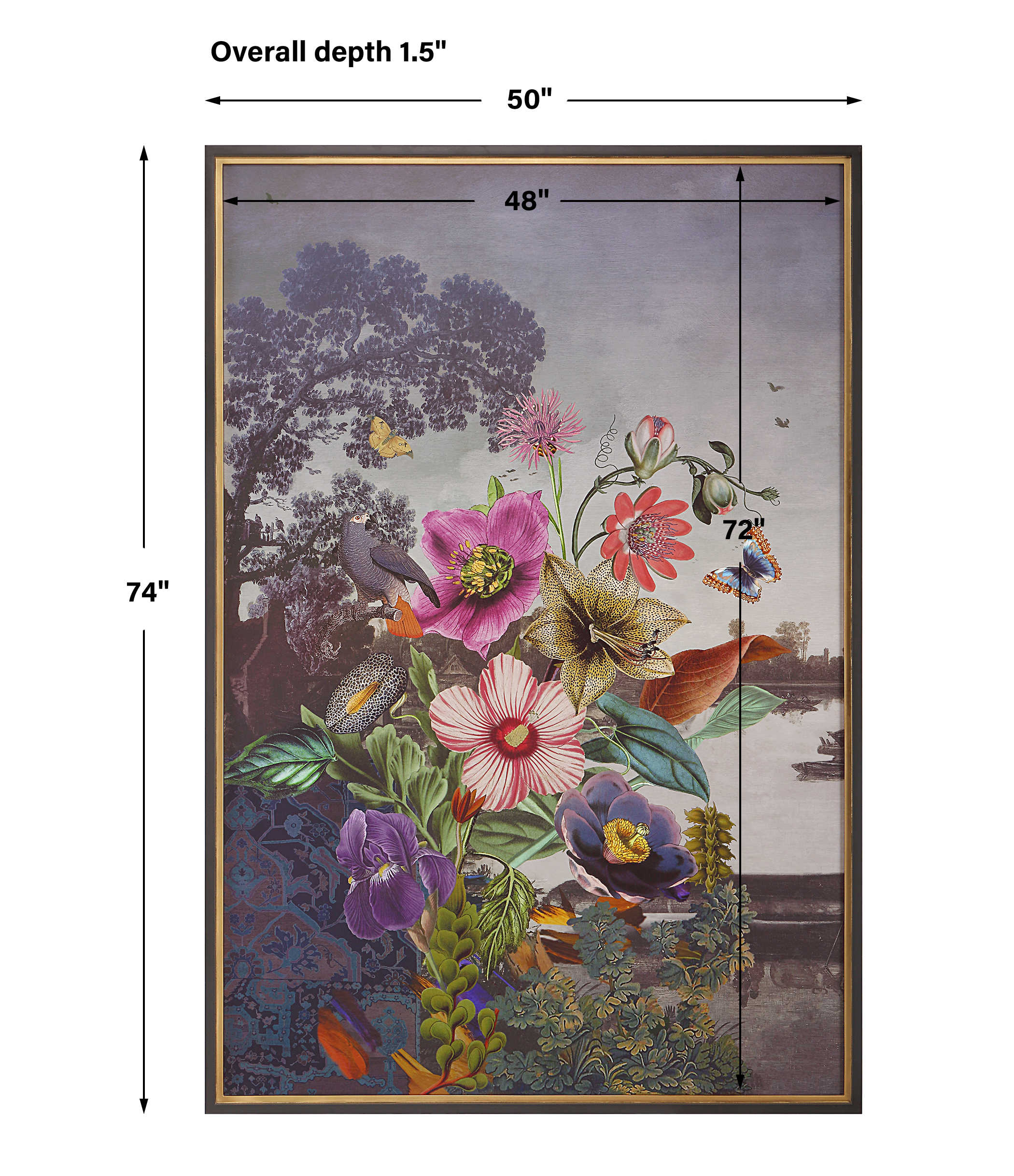 Serene Garden Fantasy Framed Print by Uttermost