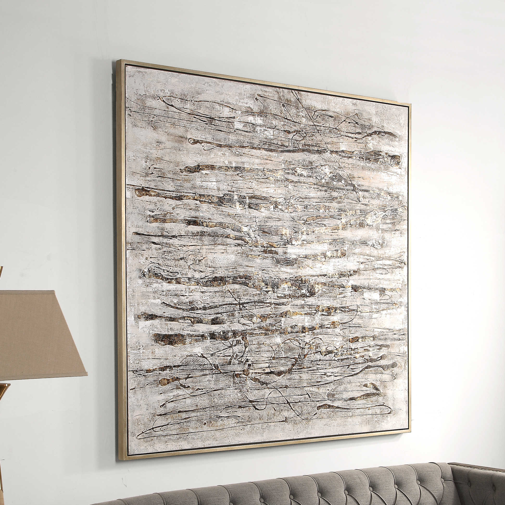 Scribbles Hand Painted Canvas by Uttermost