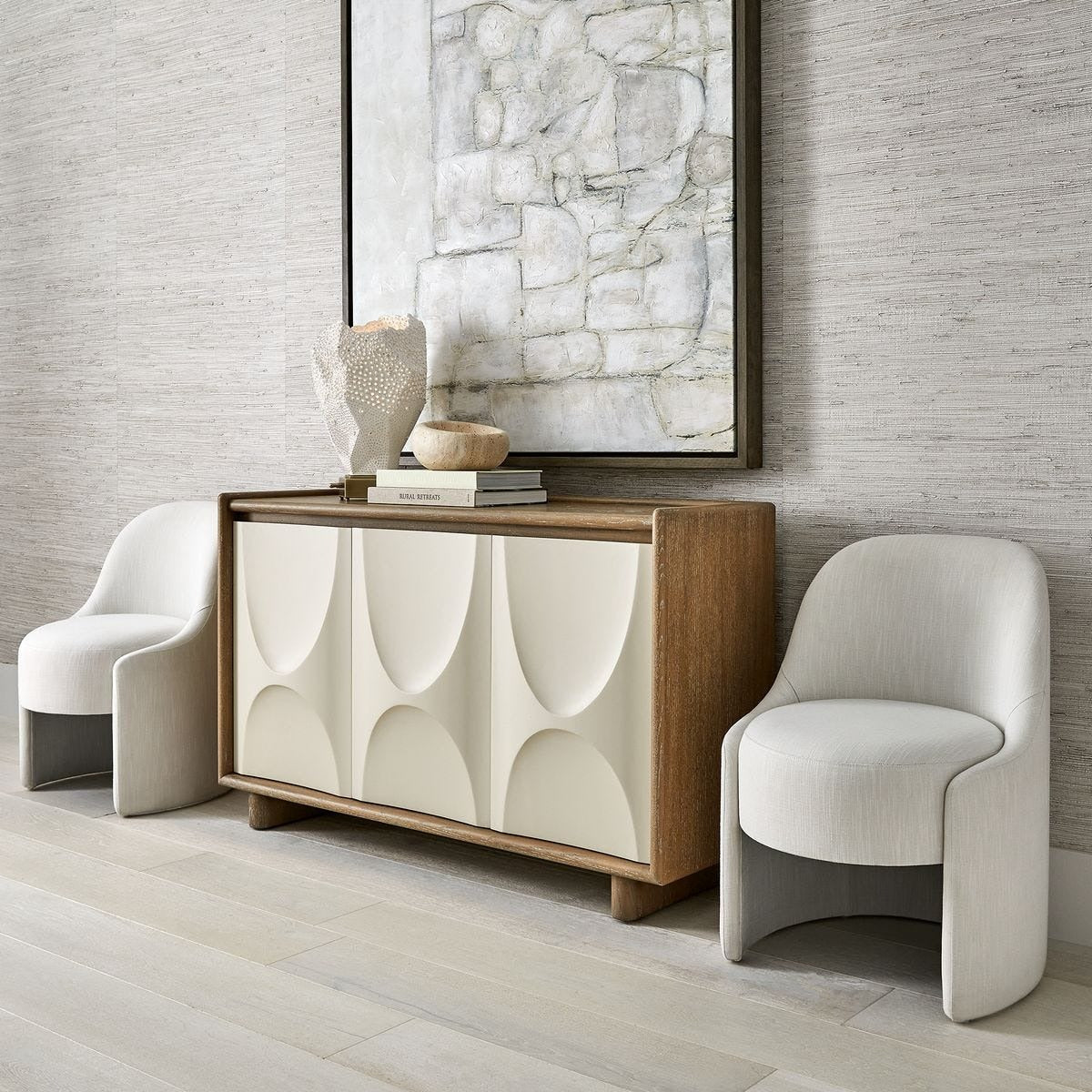 Swoosh 3 Door Cabinet by Uttermost