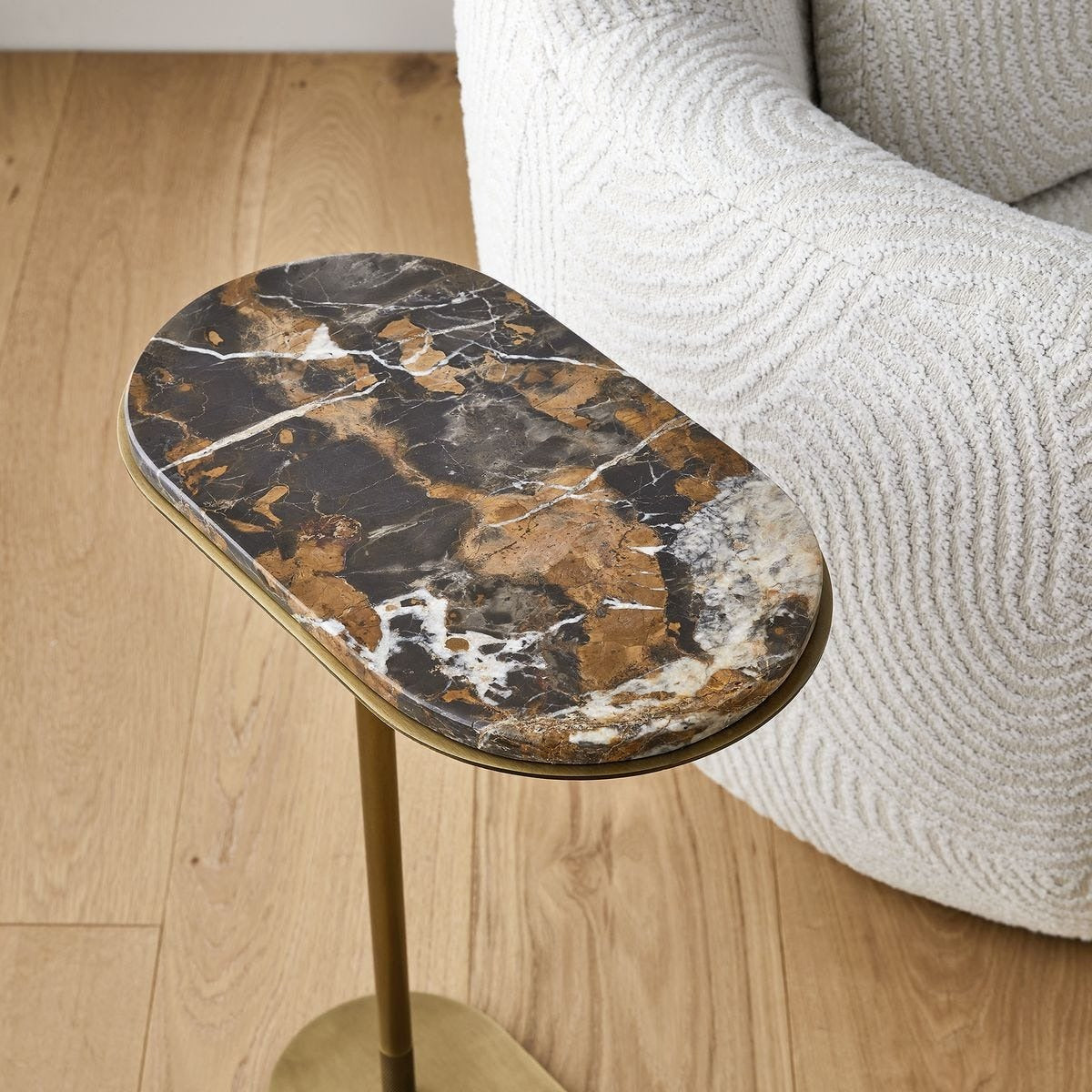 Lozenge Accent Table in Michelangelo Marble by Uttermost