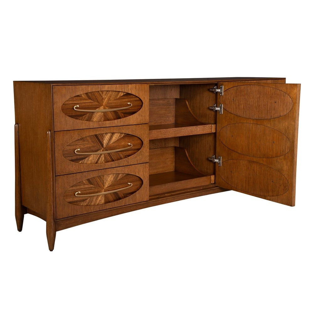 Tiger Eye 6 Drawer 1 Door Chest by Uttermost