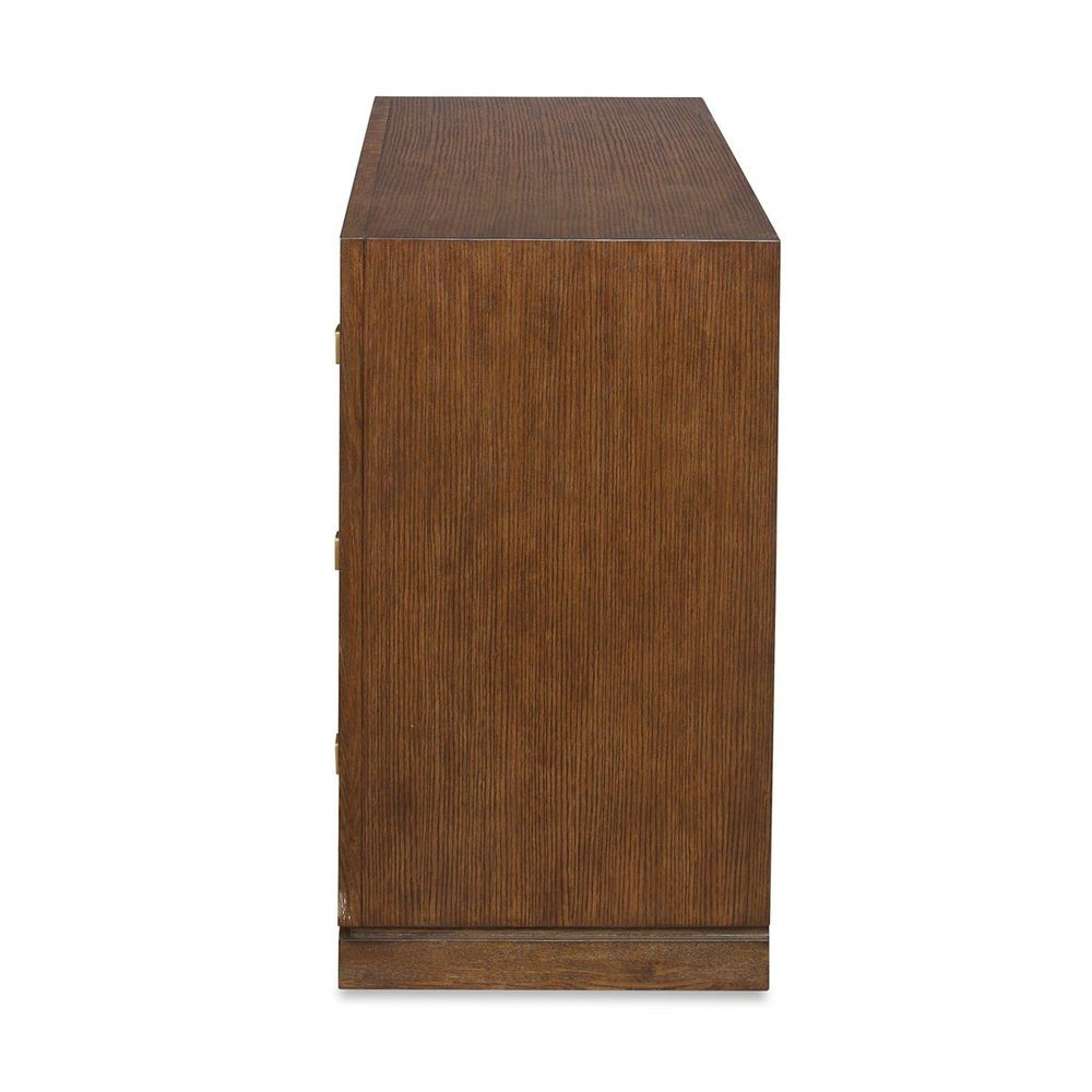 Roundabout 3 Drawer Chest in Cocoa Brown by Uttermost