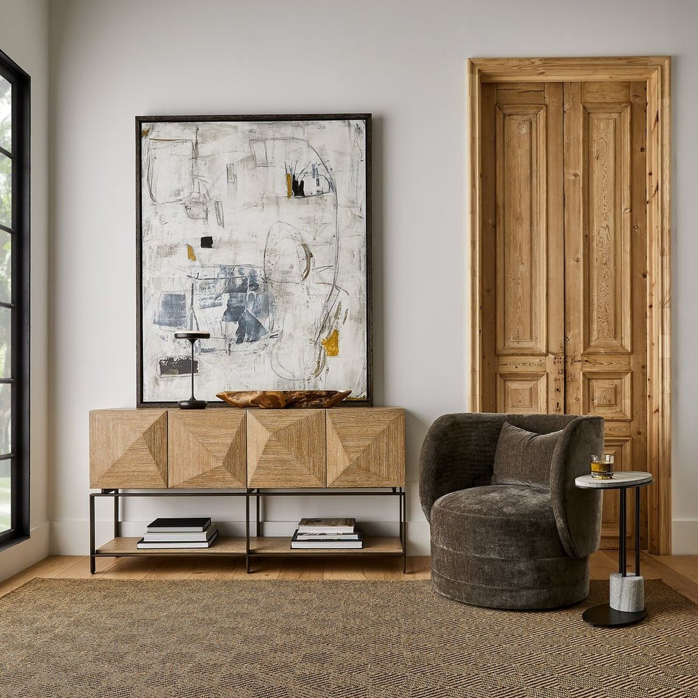Trapezoid 4 Door Cabinet by Uttermost