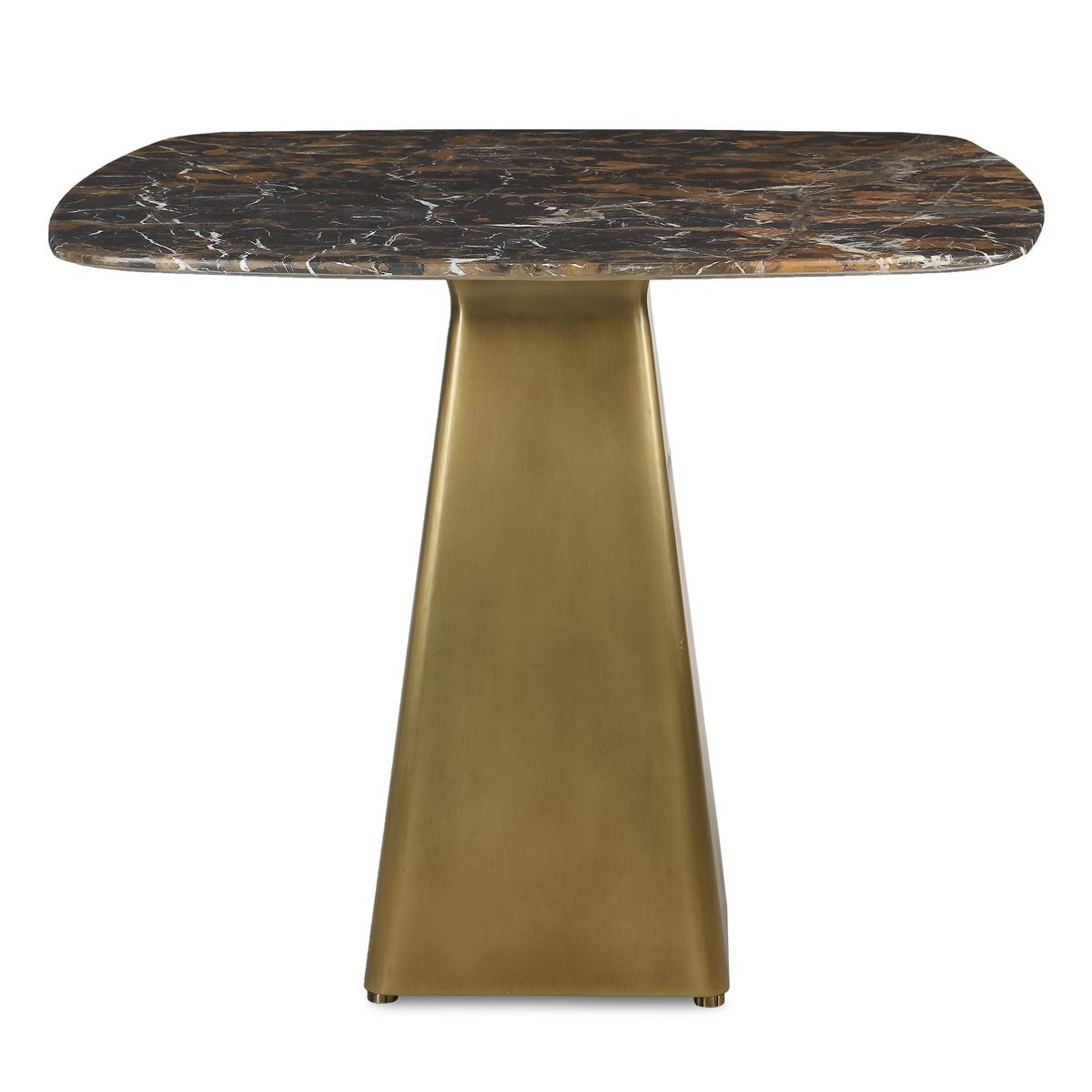Equilateral Bistro Table in Michelangelo and Brass by Uttermost