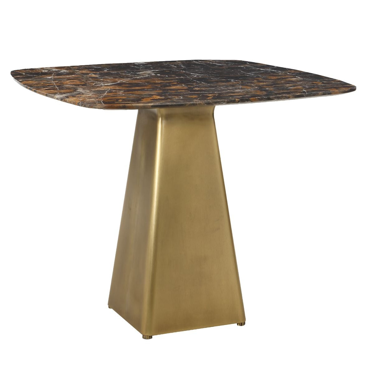 Equilateral Bistro Table in Michelangelo and Brass by Uttermost