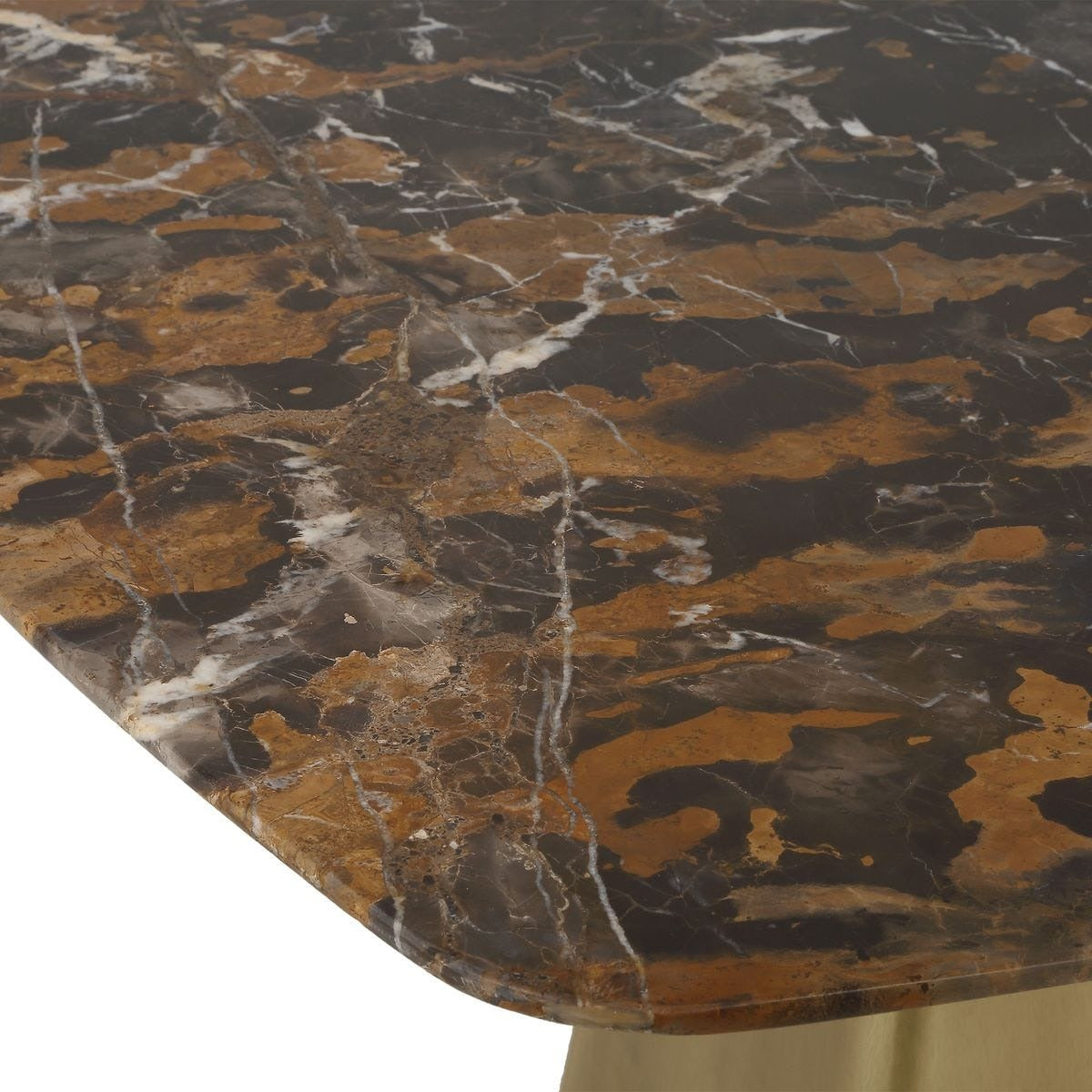 Equilateral Bistro Table in Michelangelo and Brass by Uttermost