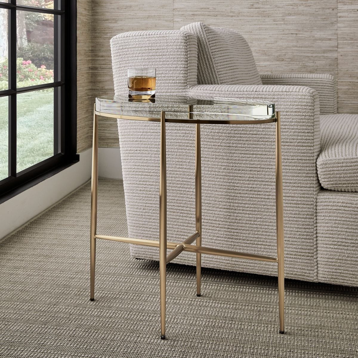 Crystal Clear Accent Table by Uttermost