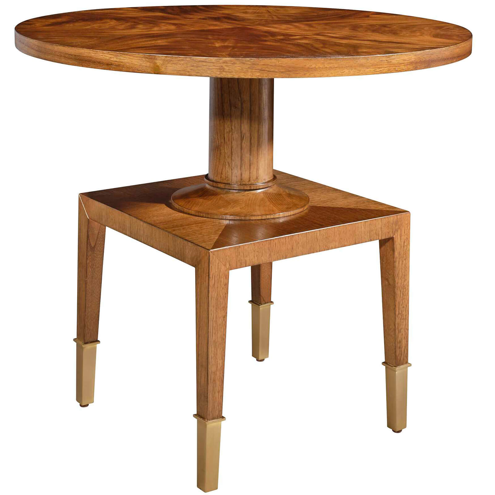Put You On A Pedestal Side Table in Golden Brown by Uttermost