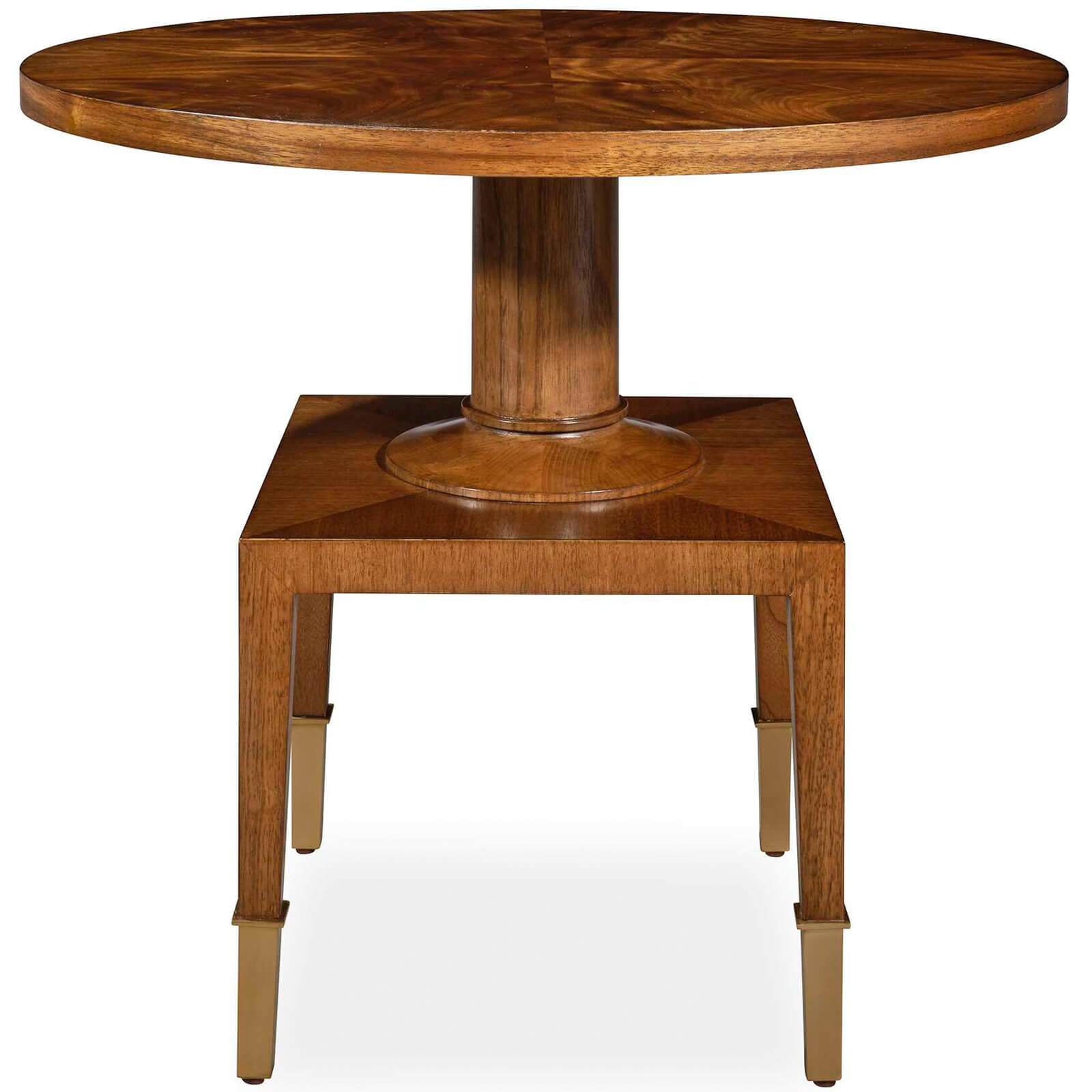 Put You On A Pedestal Side Table in Golden Brown by Uttermost