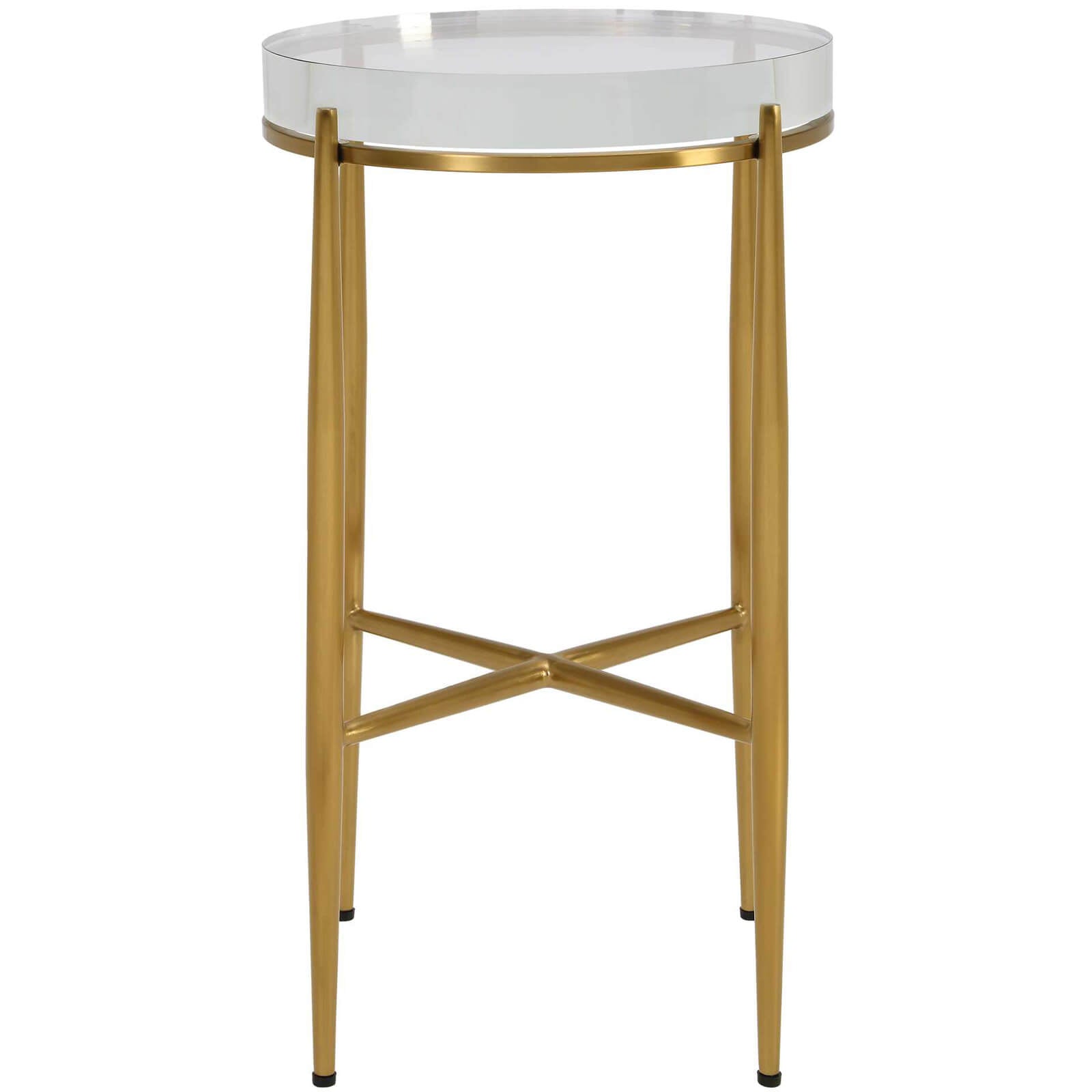 Crystal Clear Round Accent Table by Uttermost