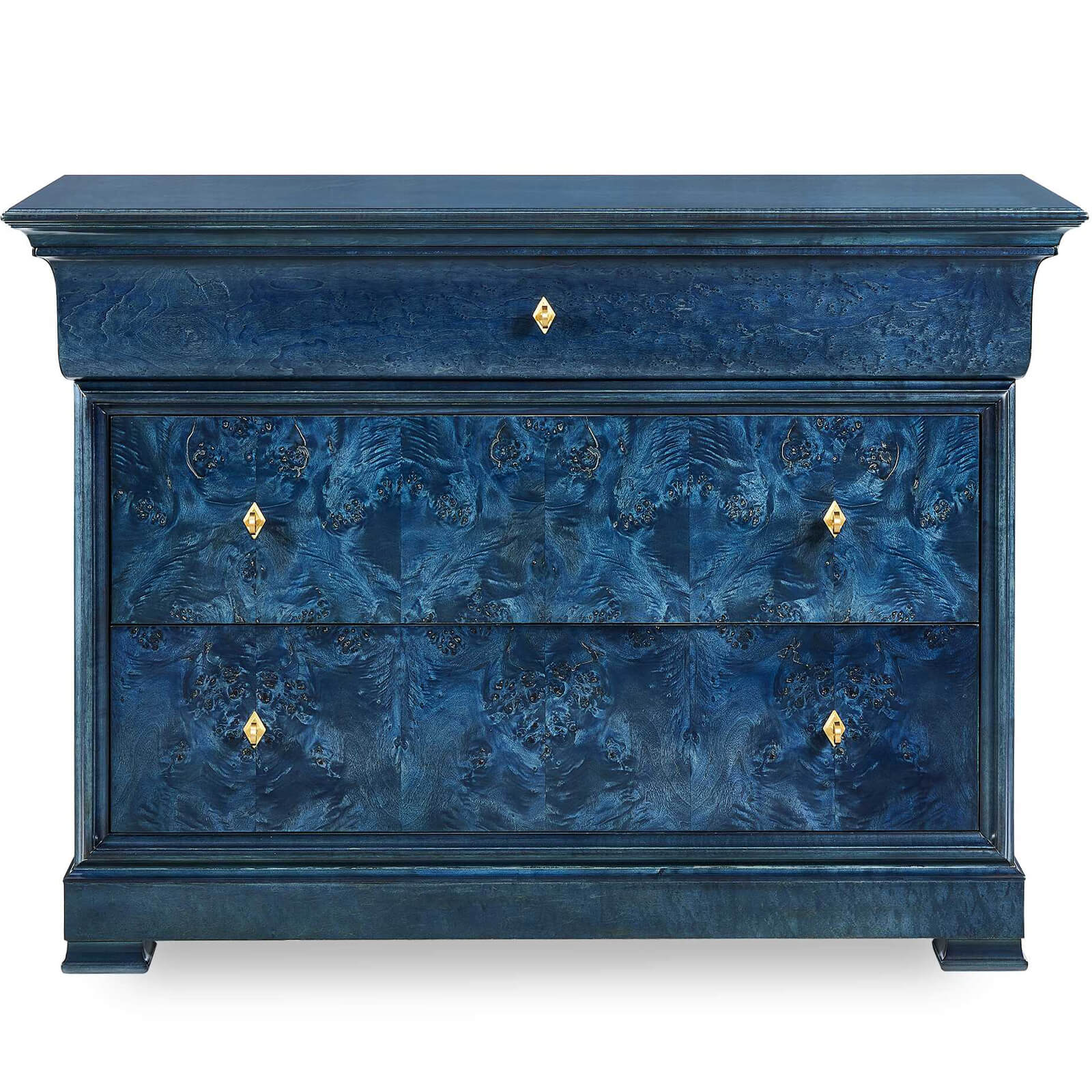 Louis Philippe Chest of Drawers in True Blue by Uttermost