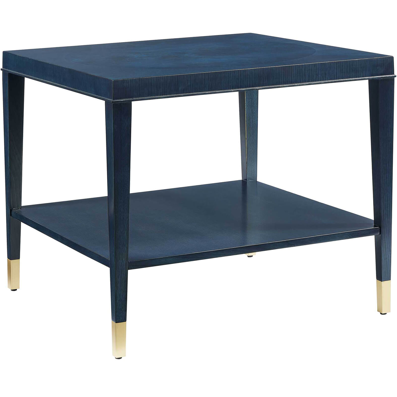 Marquetry Side Table in True Blue by Uttermost