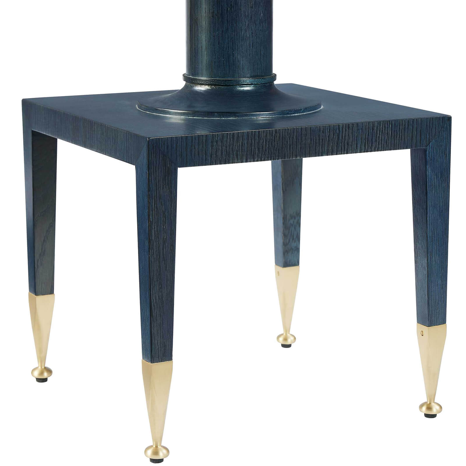 Put You On A Pedestal Side Table in True Blue by Uttermost