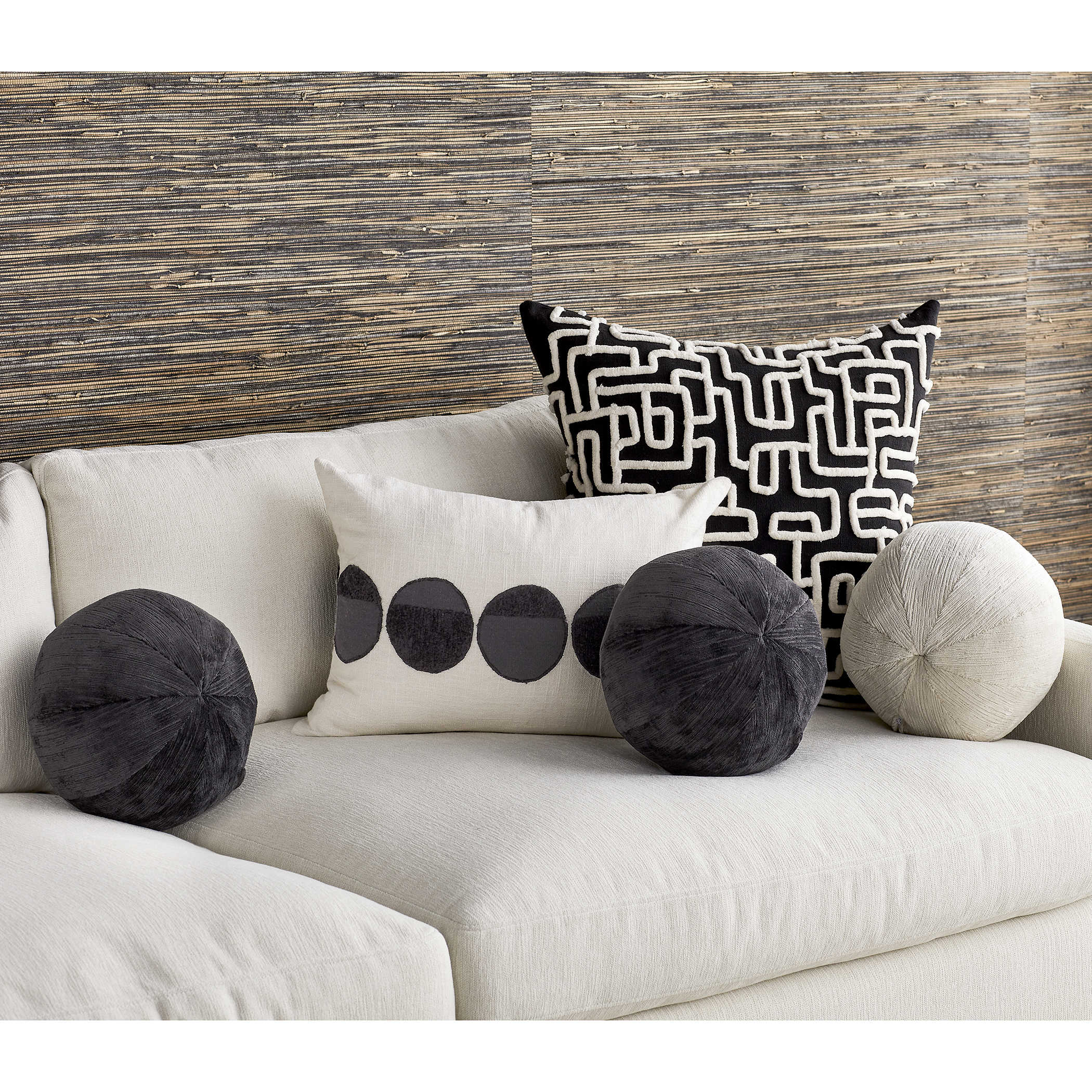 Ball Bearing Cushion - Black by Uttermost
